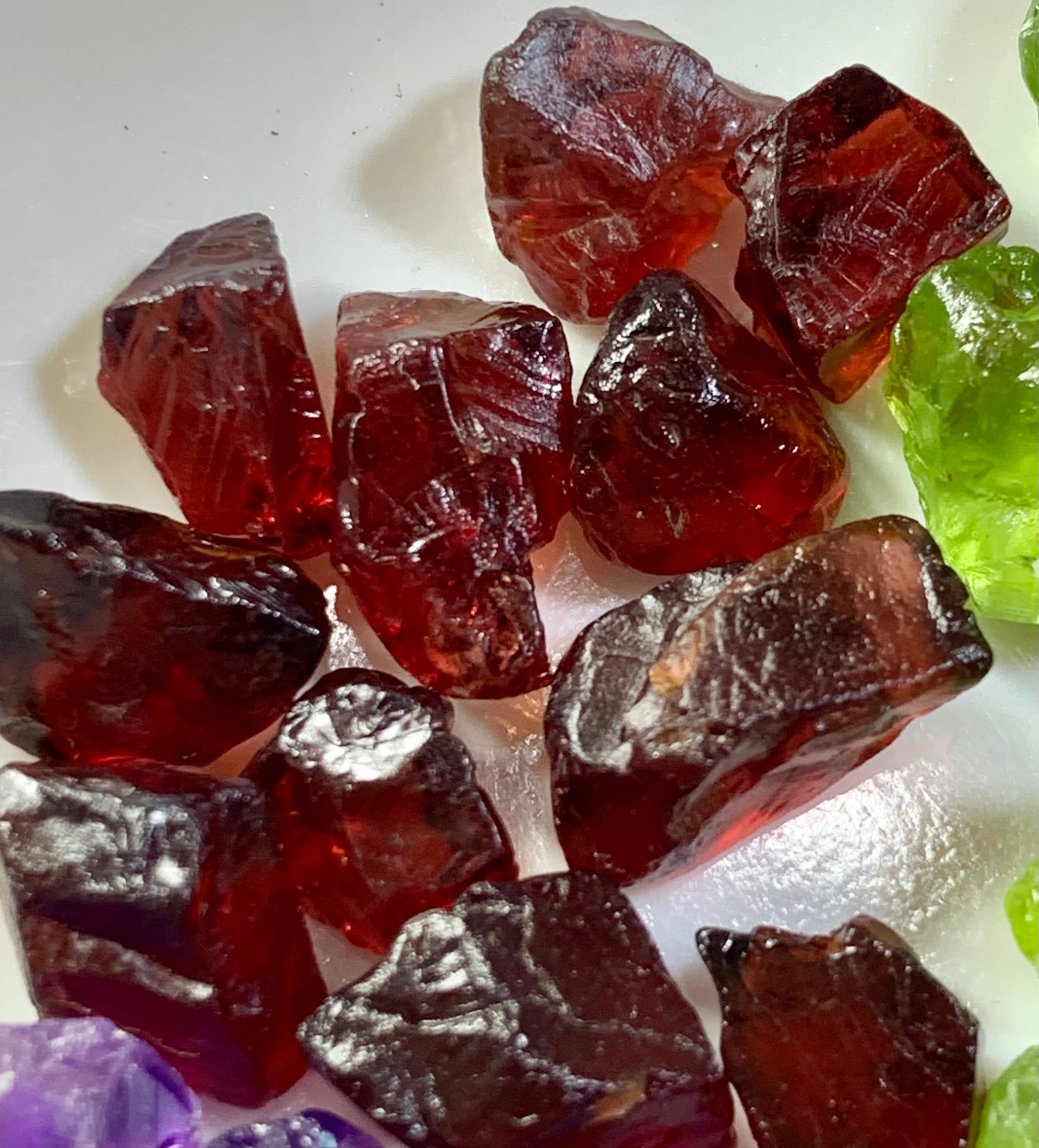 159 Grams Mixed Facet Grade Deal| Amethyst , Rhodolite Garnet , Peridot , Apatite , Red Garnet