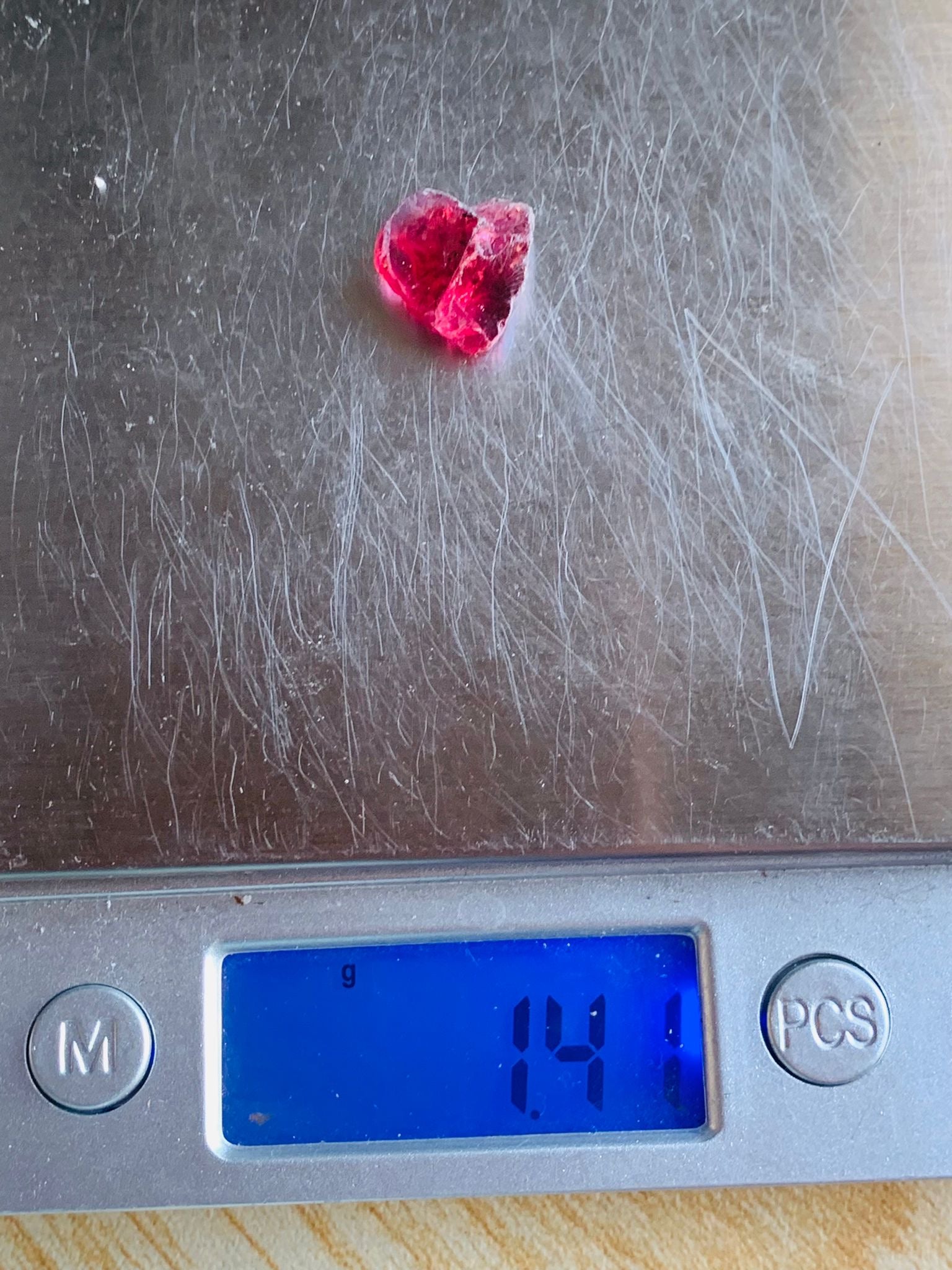 Facet Grade Rough Rhodolite Purple Garnet 70 grams | Raw Gemstones for Faceting