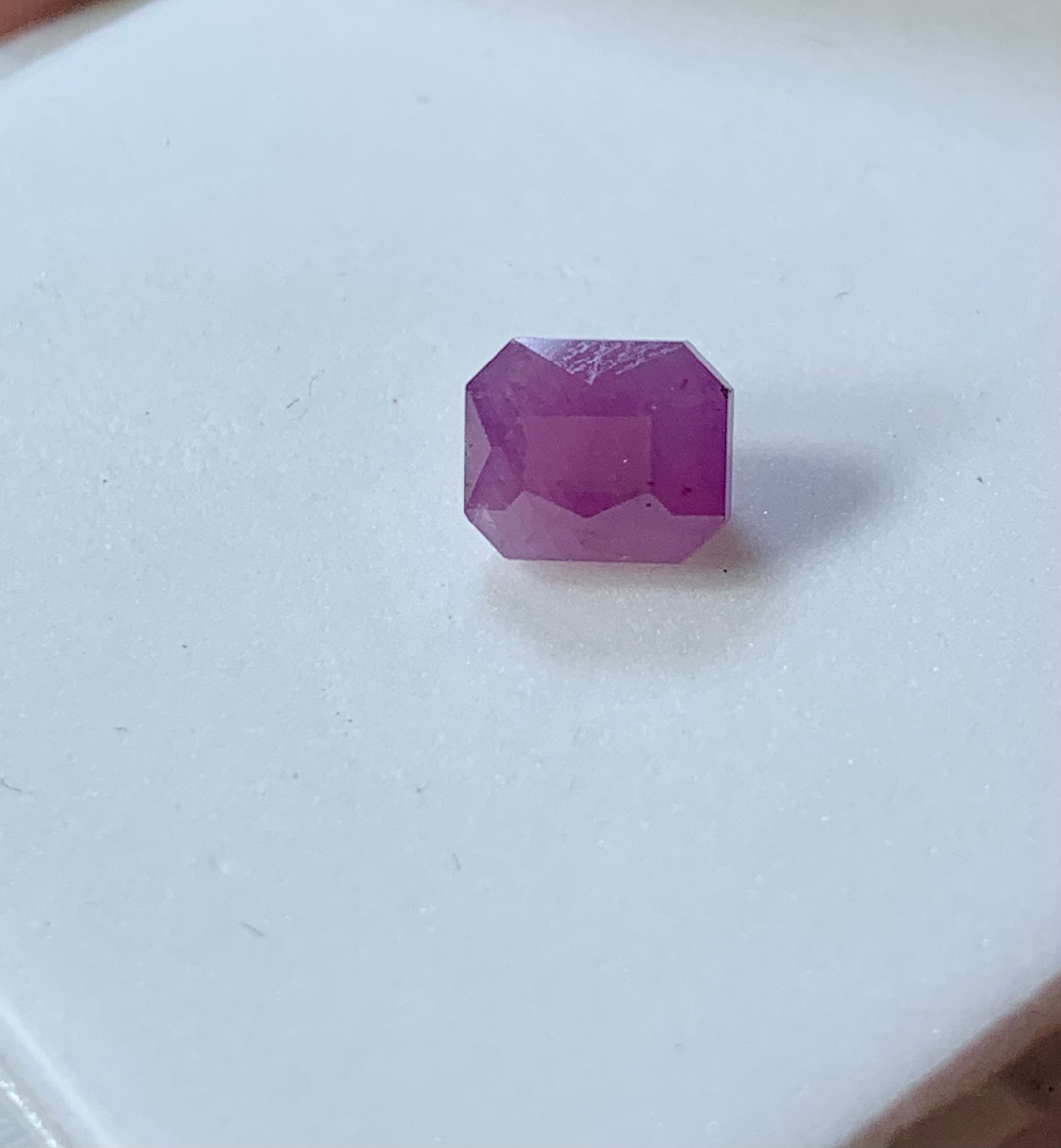 1.70 Carats Natural Kashmir Faceted Ruby | Loose Ruby For Stones For Jewelry