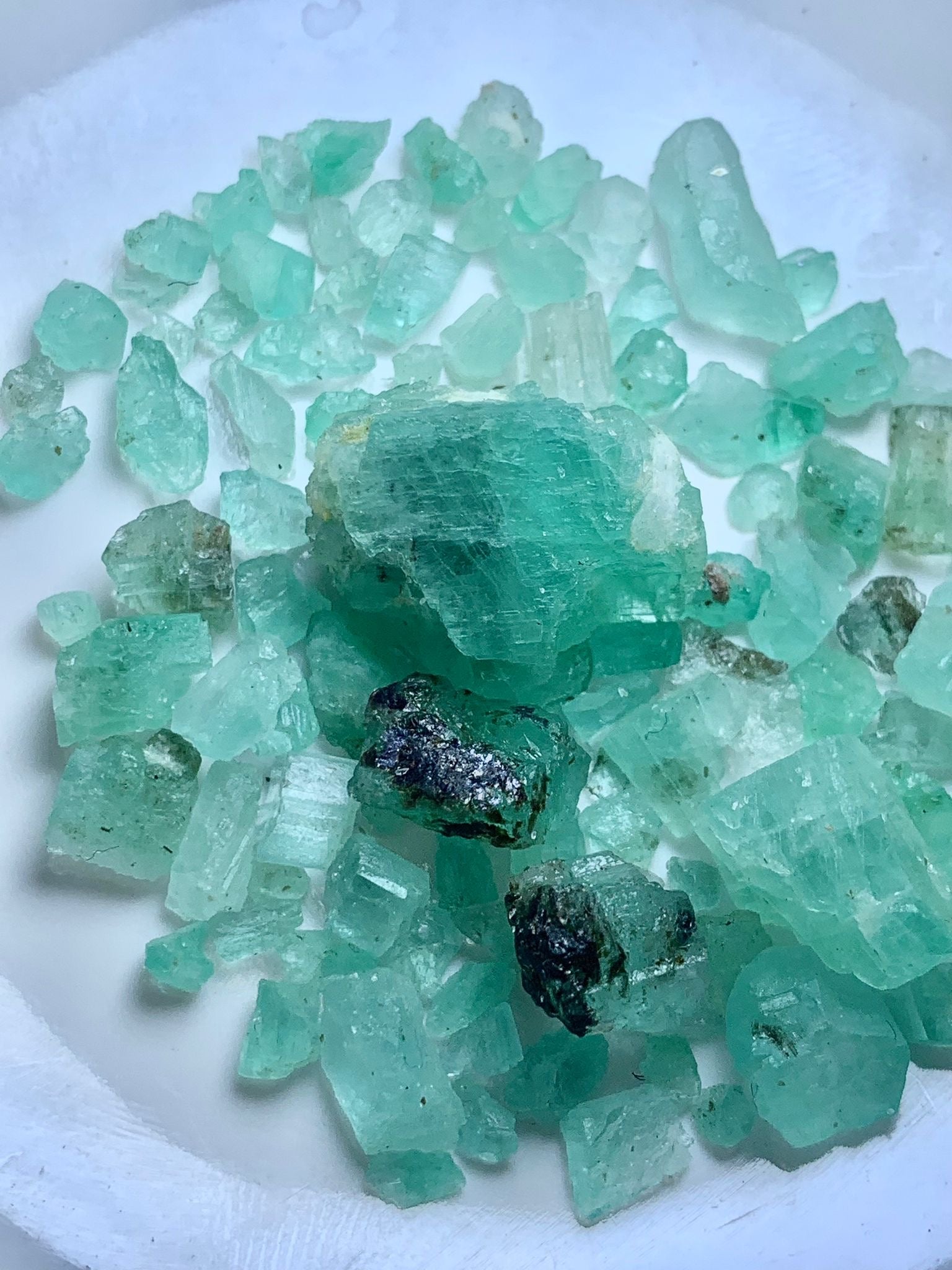 natural green beryl emerald