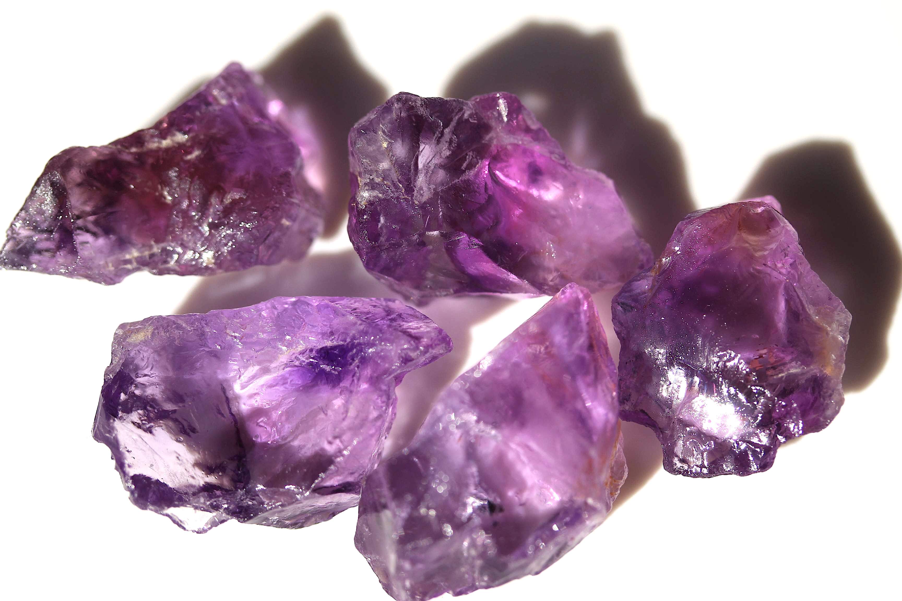 facet grade rough amethyst
