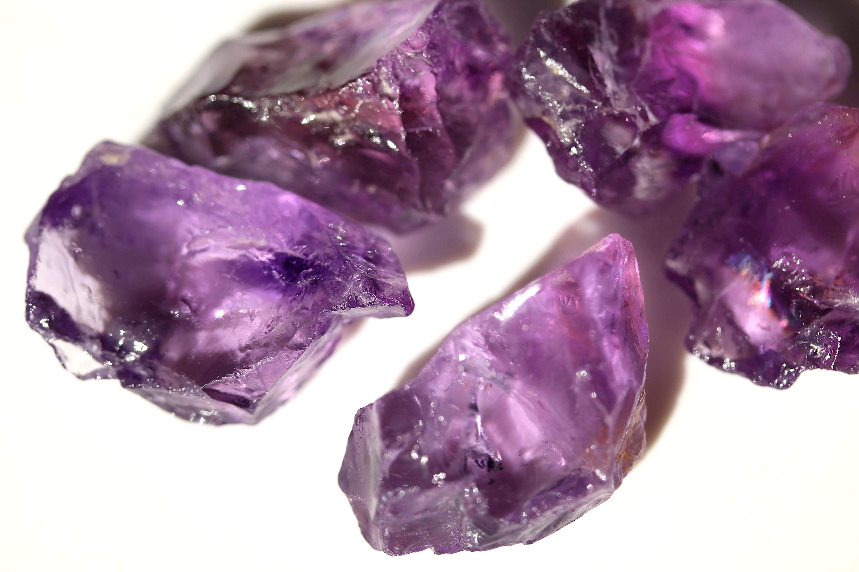 facet quality amethyst raw stone