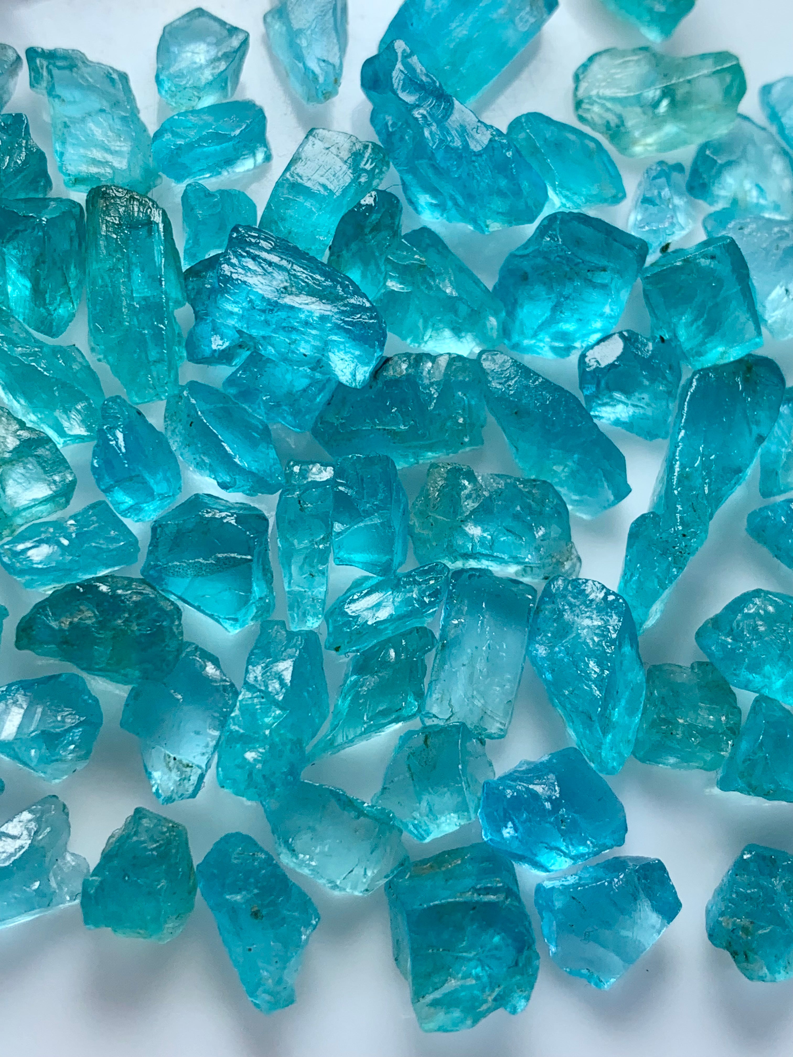 Neon blue apatite