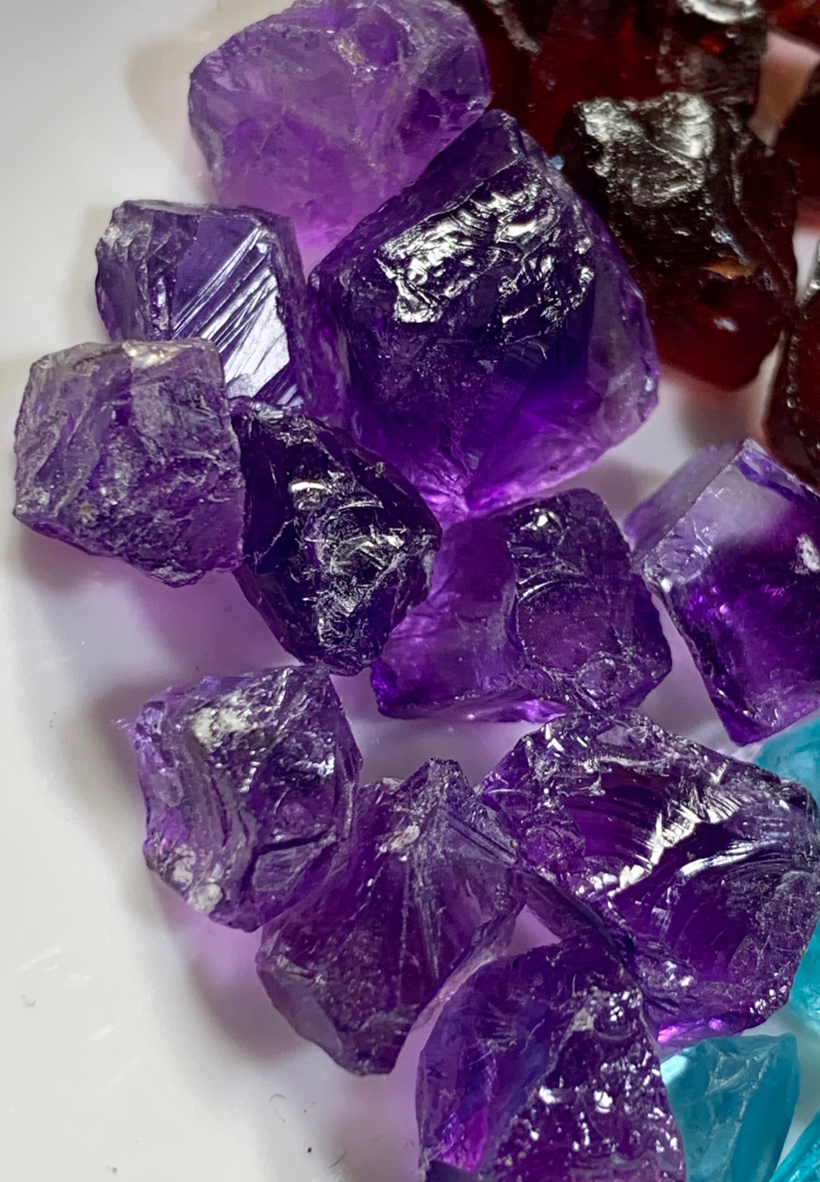 159 Grams Mixed Facet Grade Deal| Amethyst , Rhodolite Garnet , Peridot , Apatite , Red Garnet