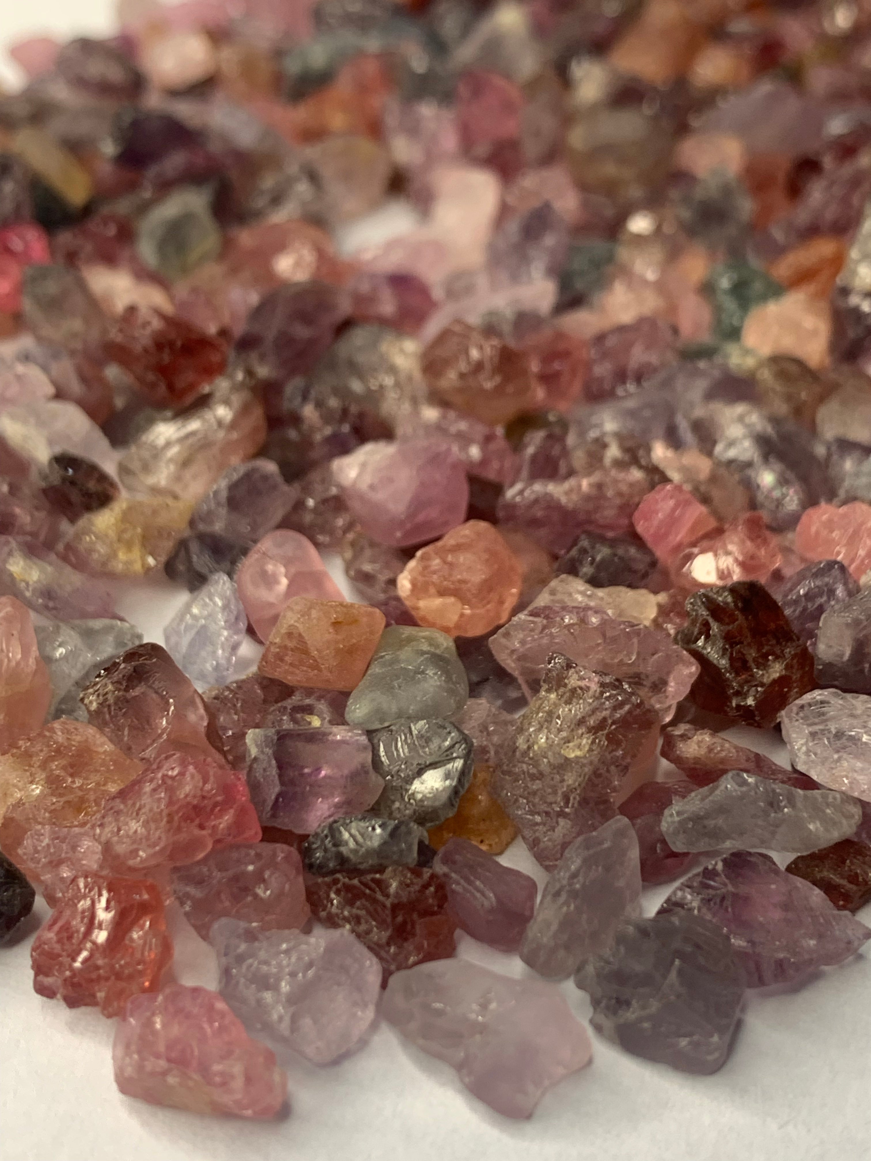 Burmese spinel earrings