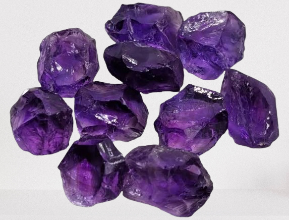 1kg Facet Grade Rough Amethyst Crystals