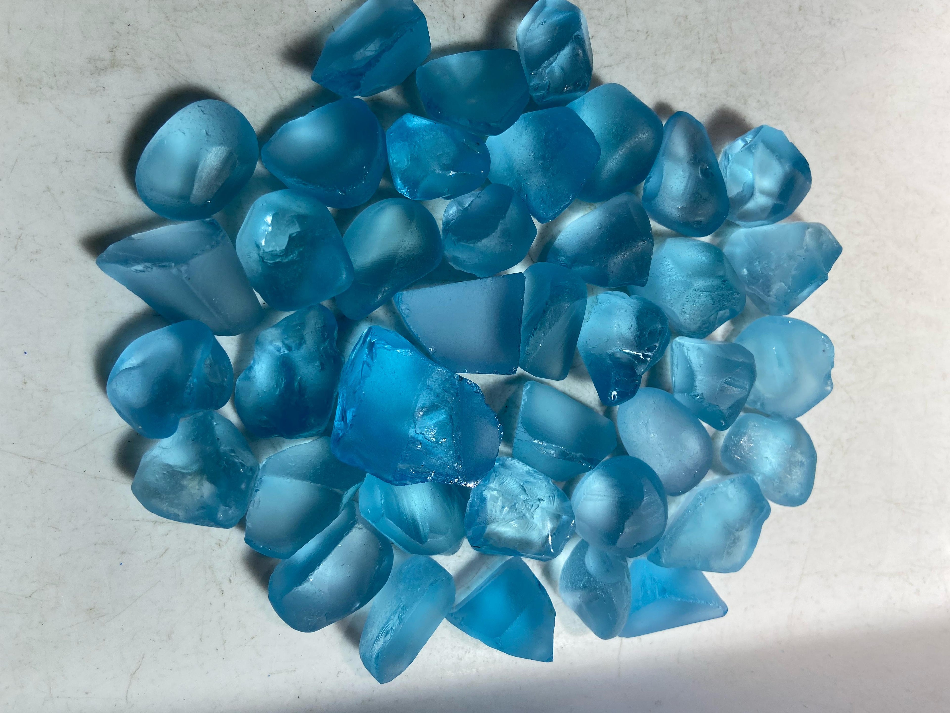 Swiss blue topaz 300 grams
