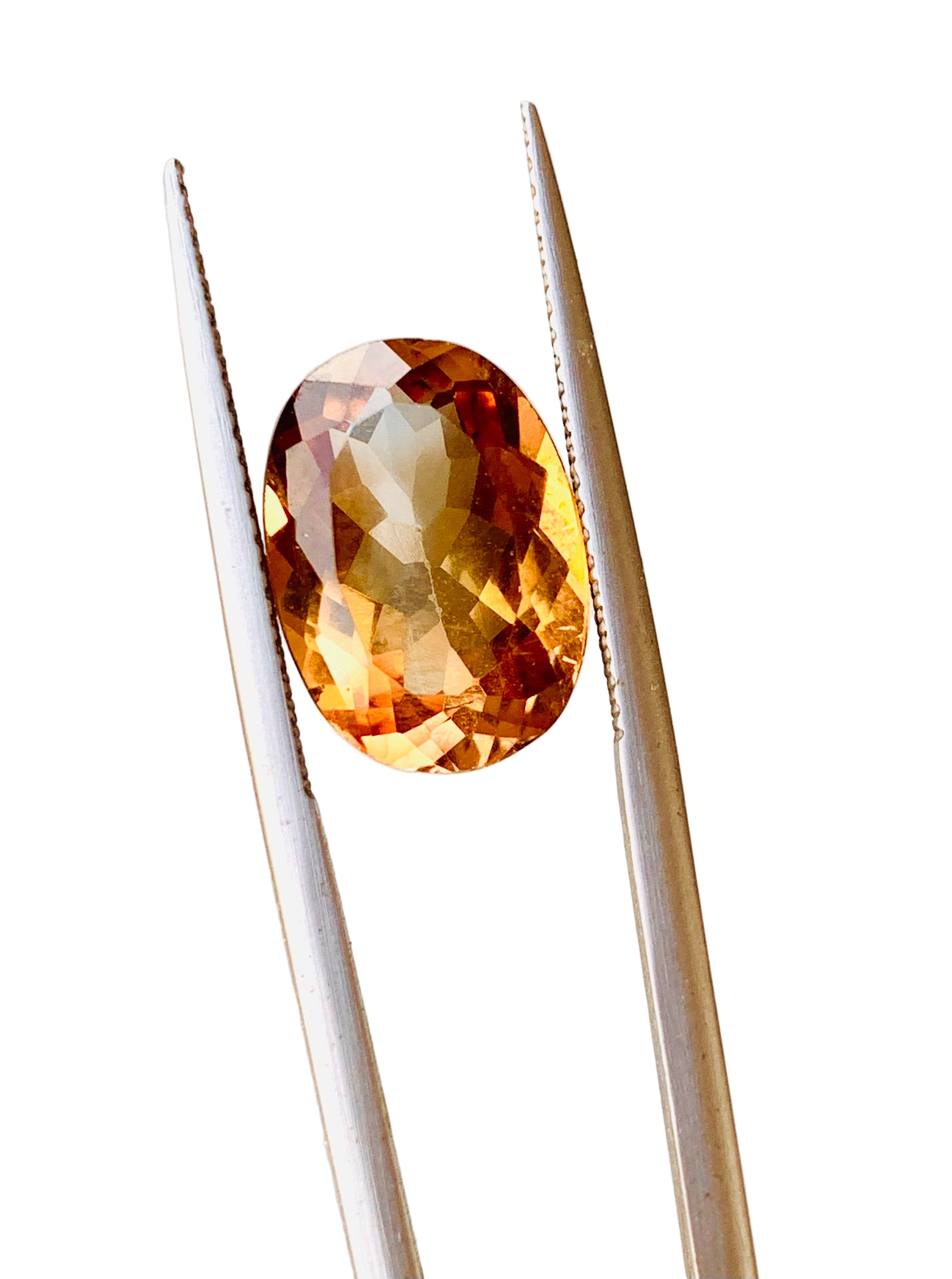 Brown topaz gemstone