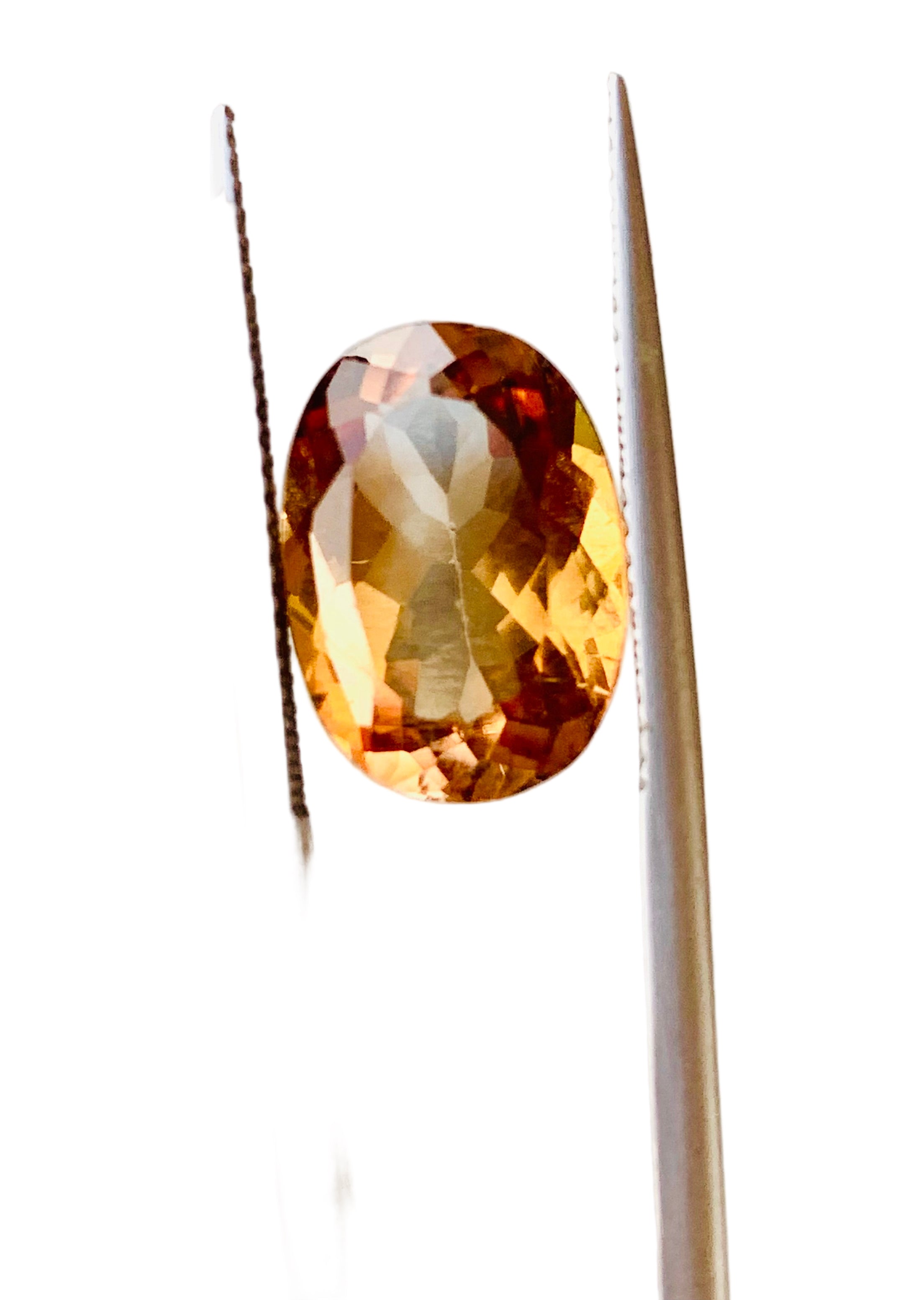Oval cut gemstone
