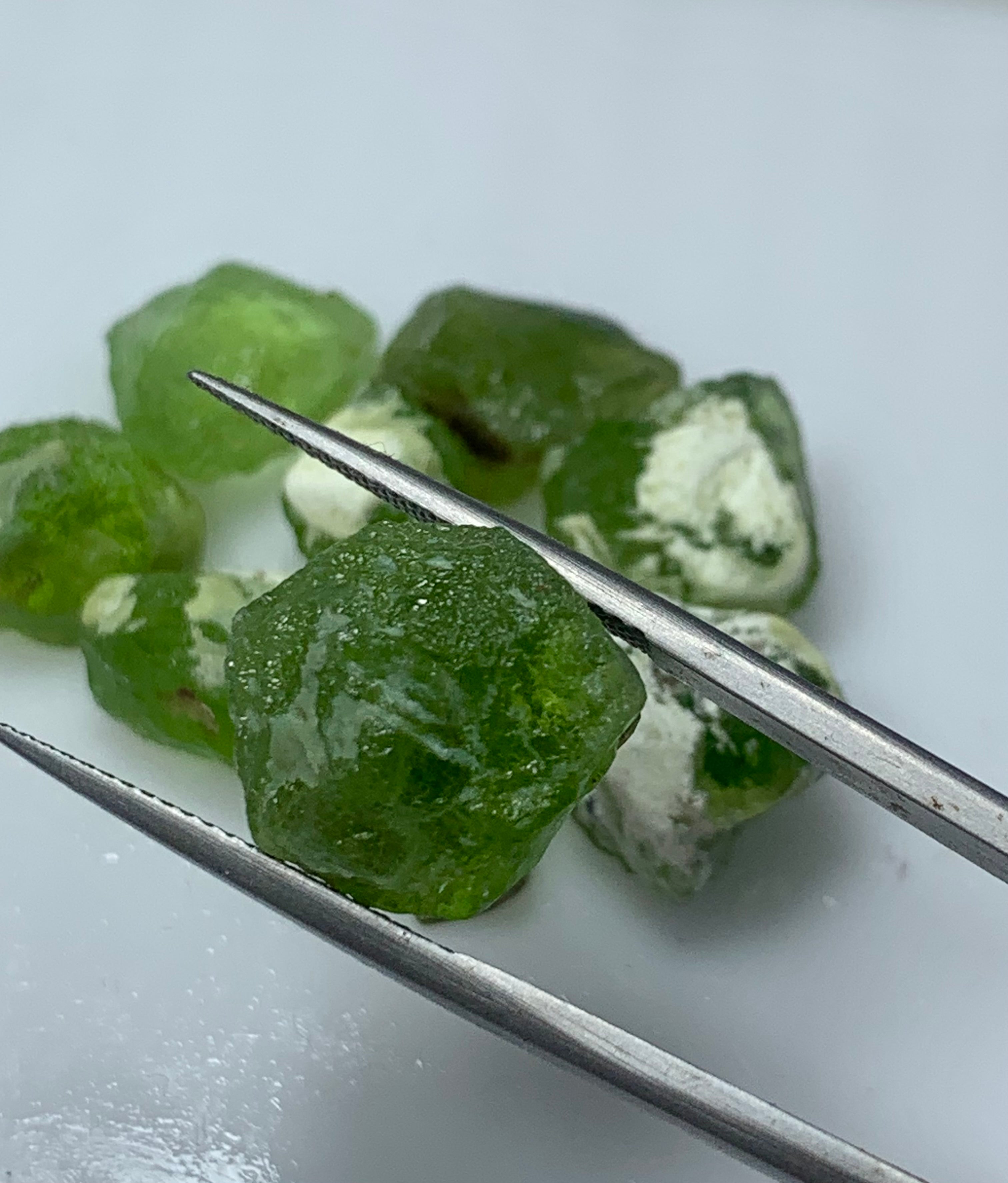 Peridot volcanic rocks