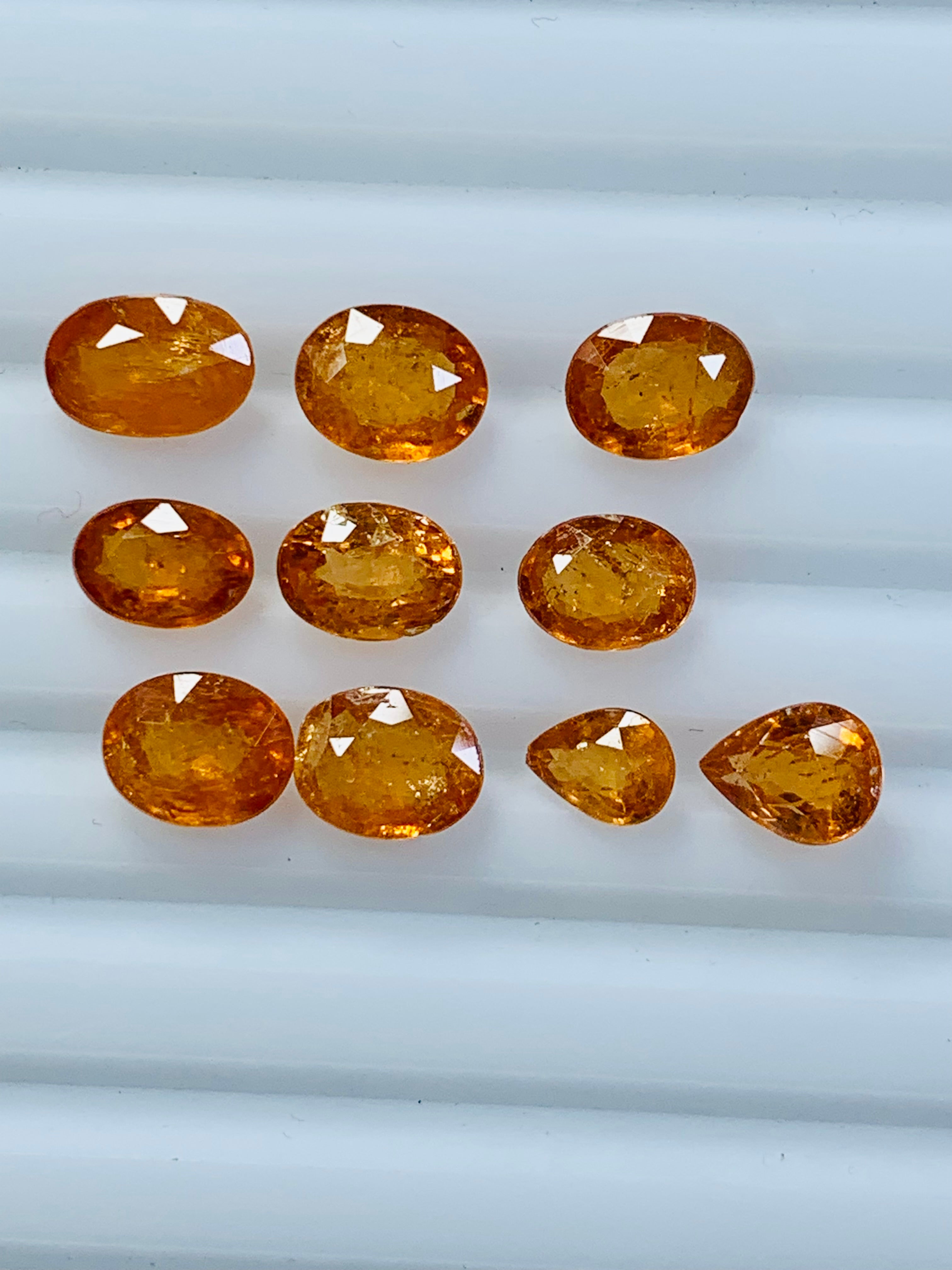Rare garnet gemstones