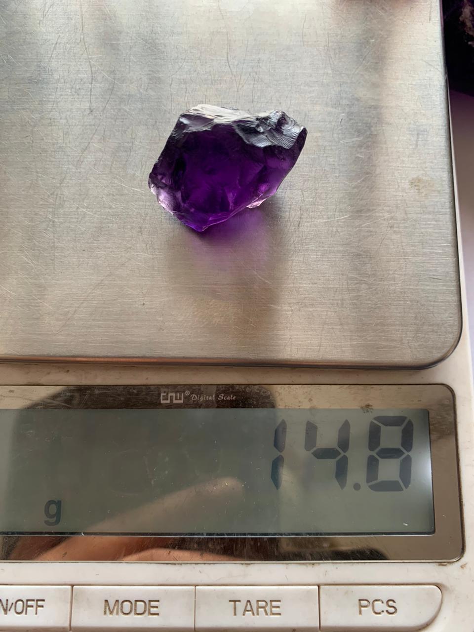 Dark Color Rough amethyst stones | Purple quartz for faceting