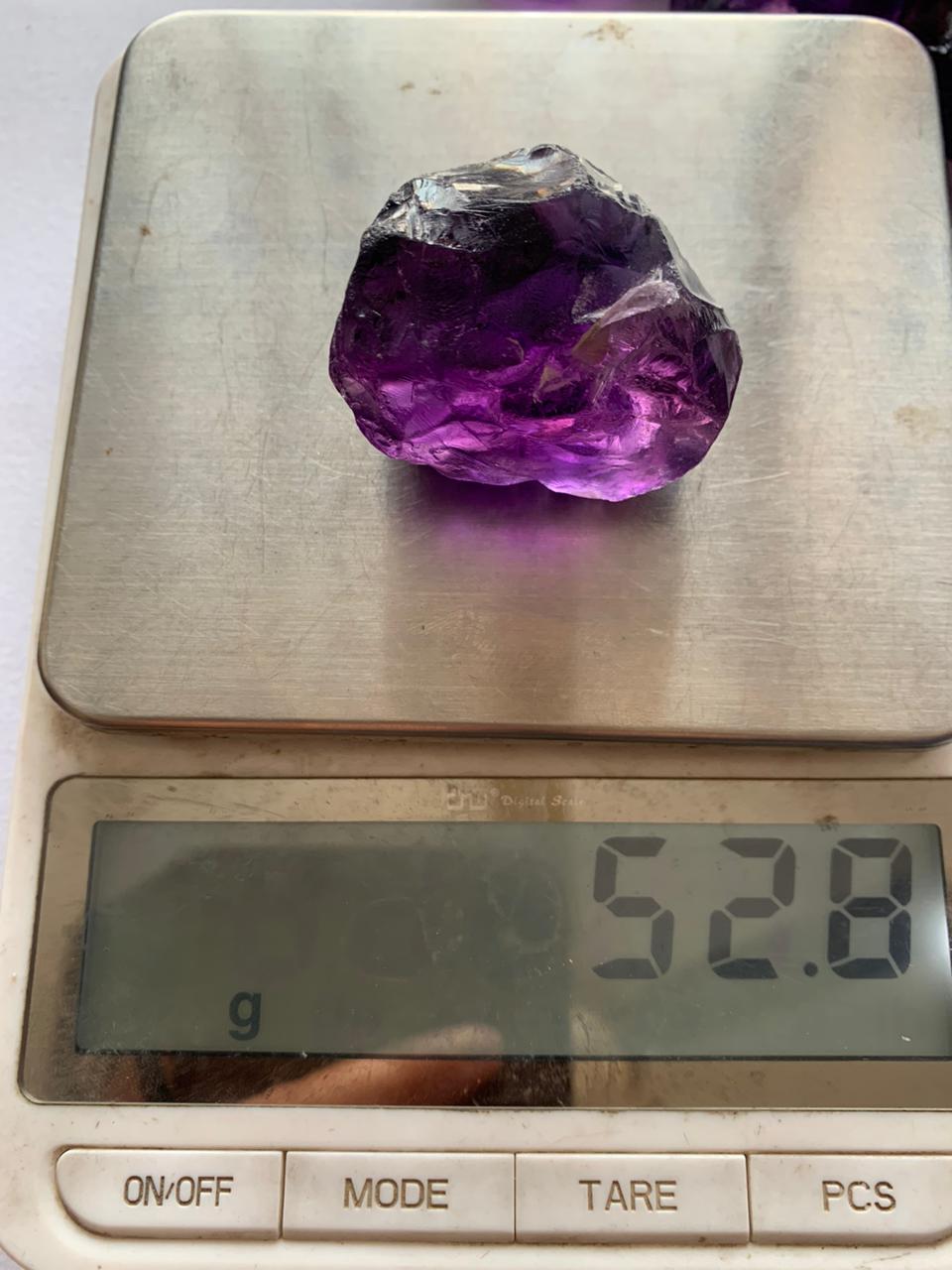 Dark Color Rough amethyst stones | Purple quartz for faceting