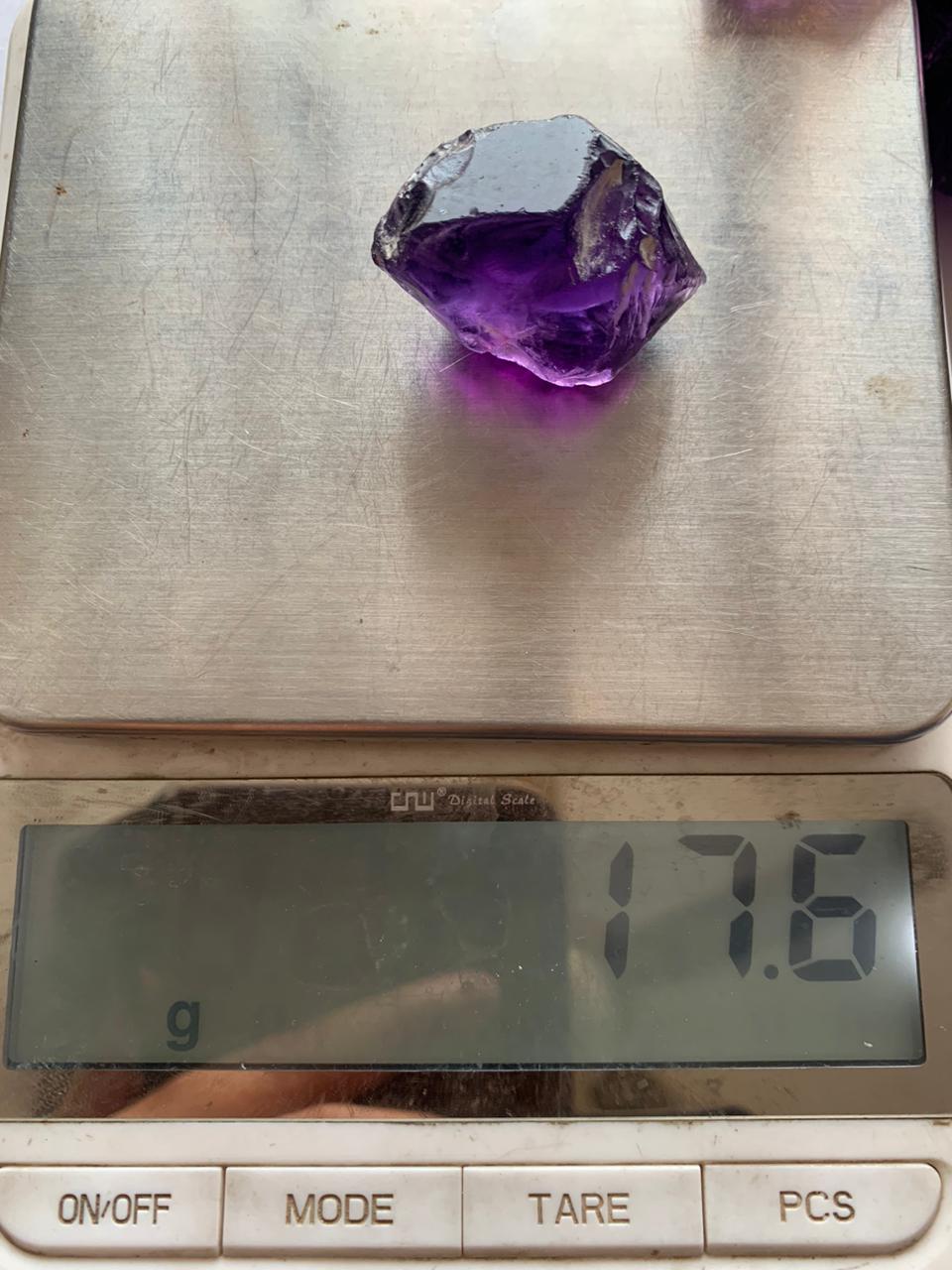 Dark Color Rough amethyst stones | Purple quartz for faceting