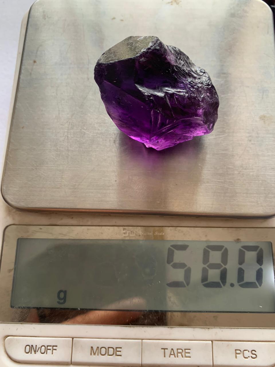 Dark Color Rough amethyst stones | Purple quartz for faceting