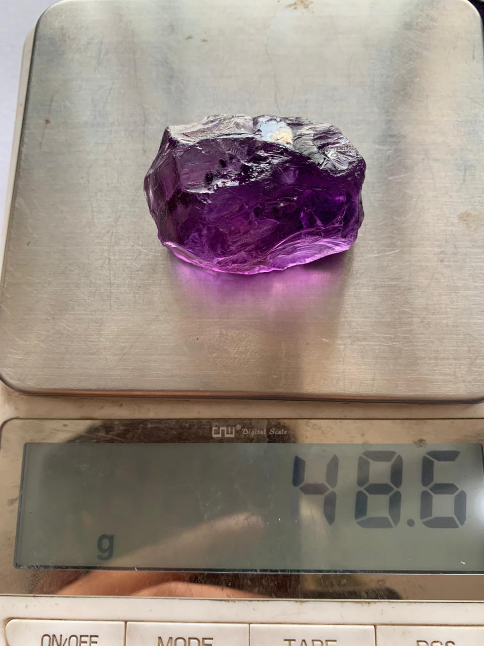 Dark Color Rough amethyst stones | Purple quartz for faceting