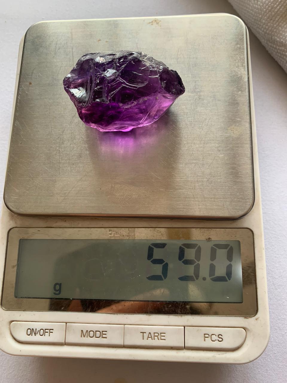 Dark Color Rough amethyst stones | Purple quartz for faceting