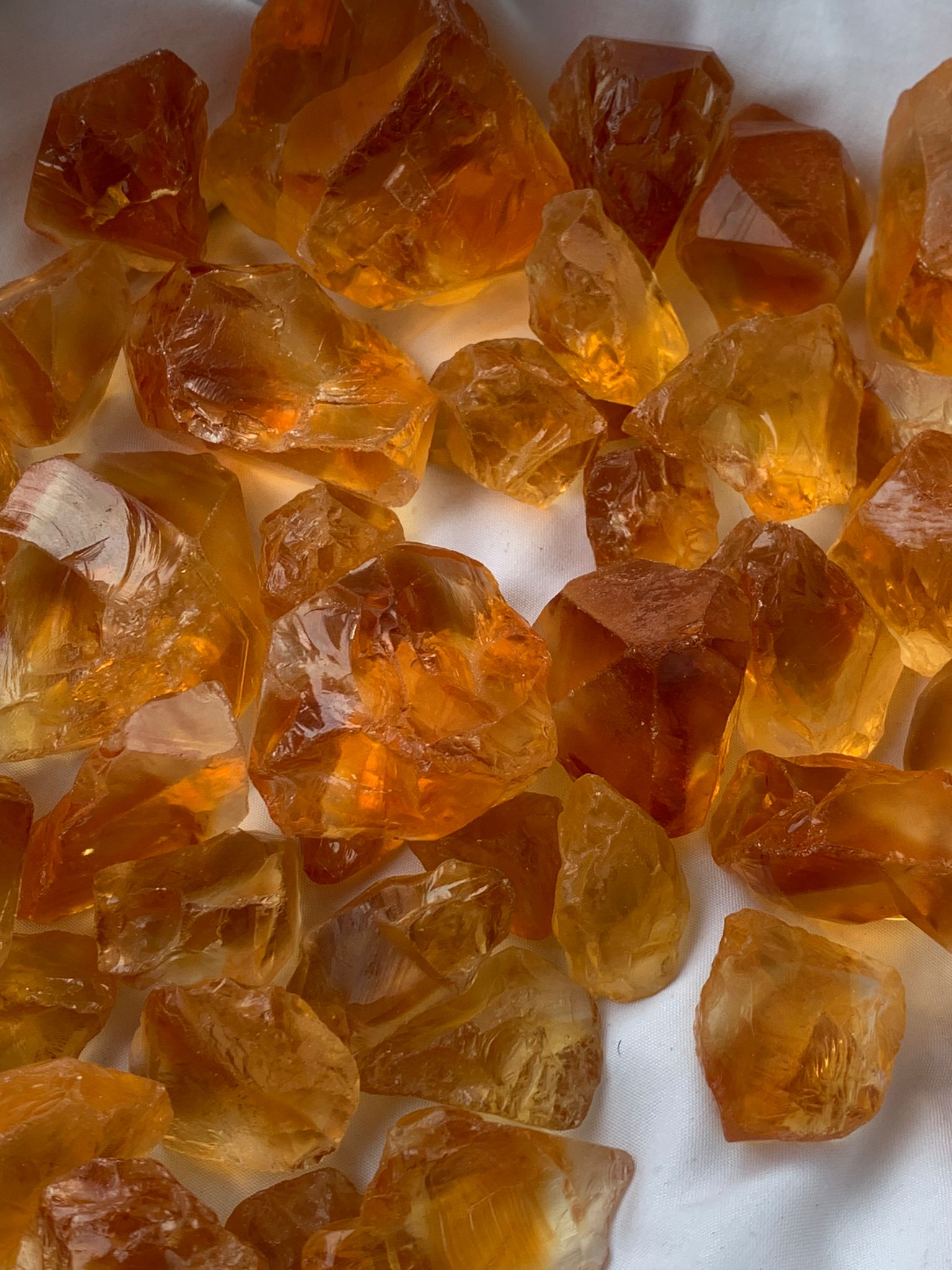 200grams orangish yellow citrine facet grade rough stone | uncut-raw-gemstones