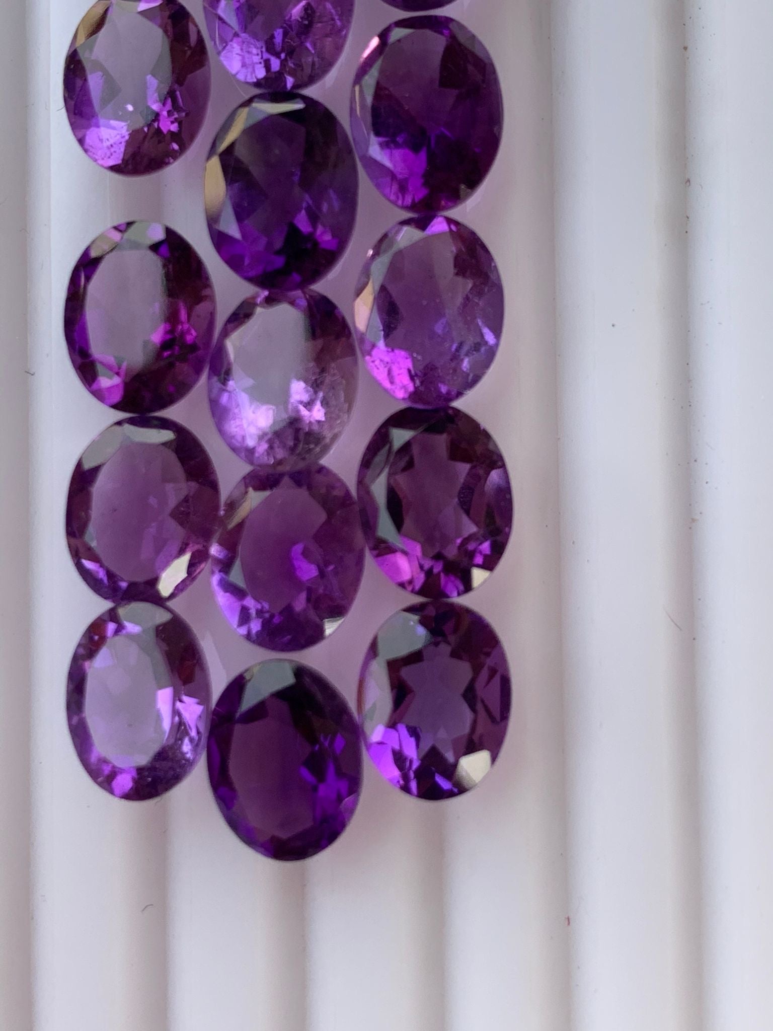 rose gold amethyst earrings