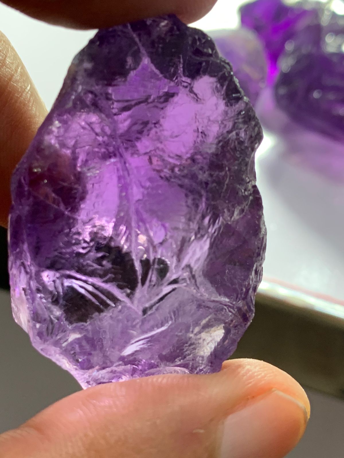 1 kg Facet Grade Rough Amethyst Bulk Deal | Raw Cut Amethyst