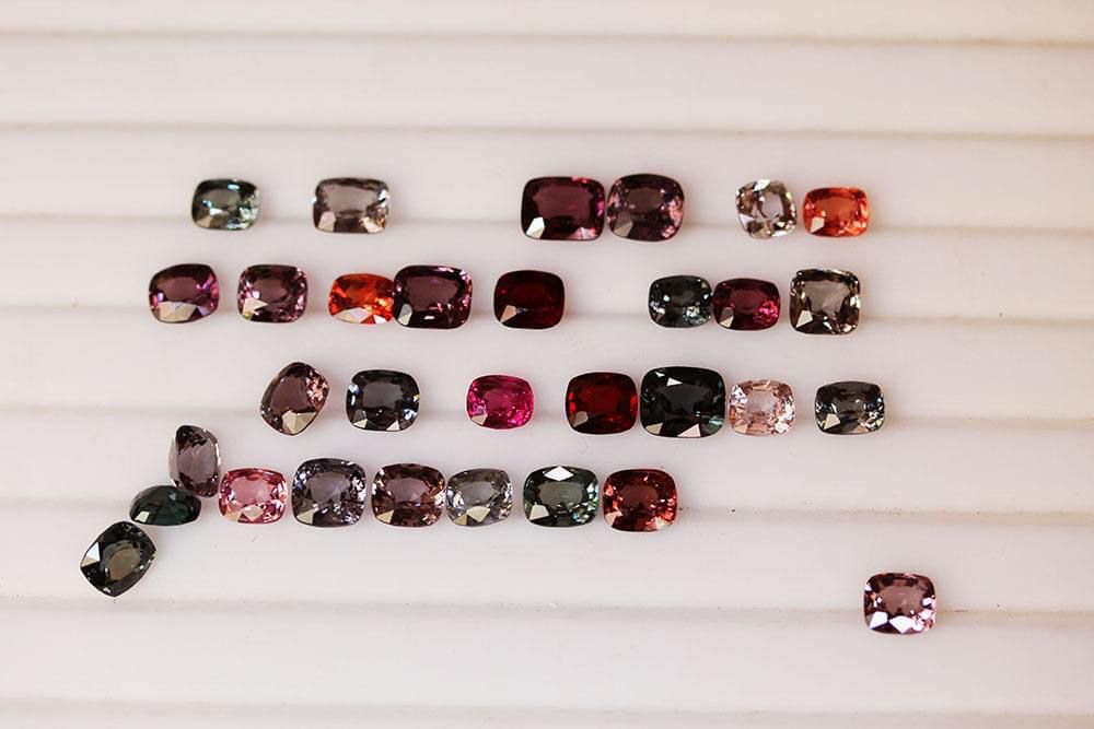 blue synthetic spinel