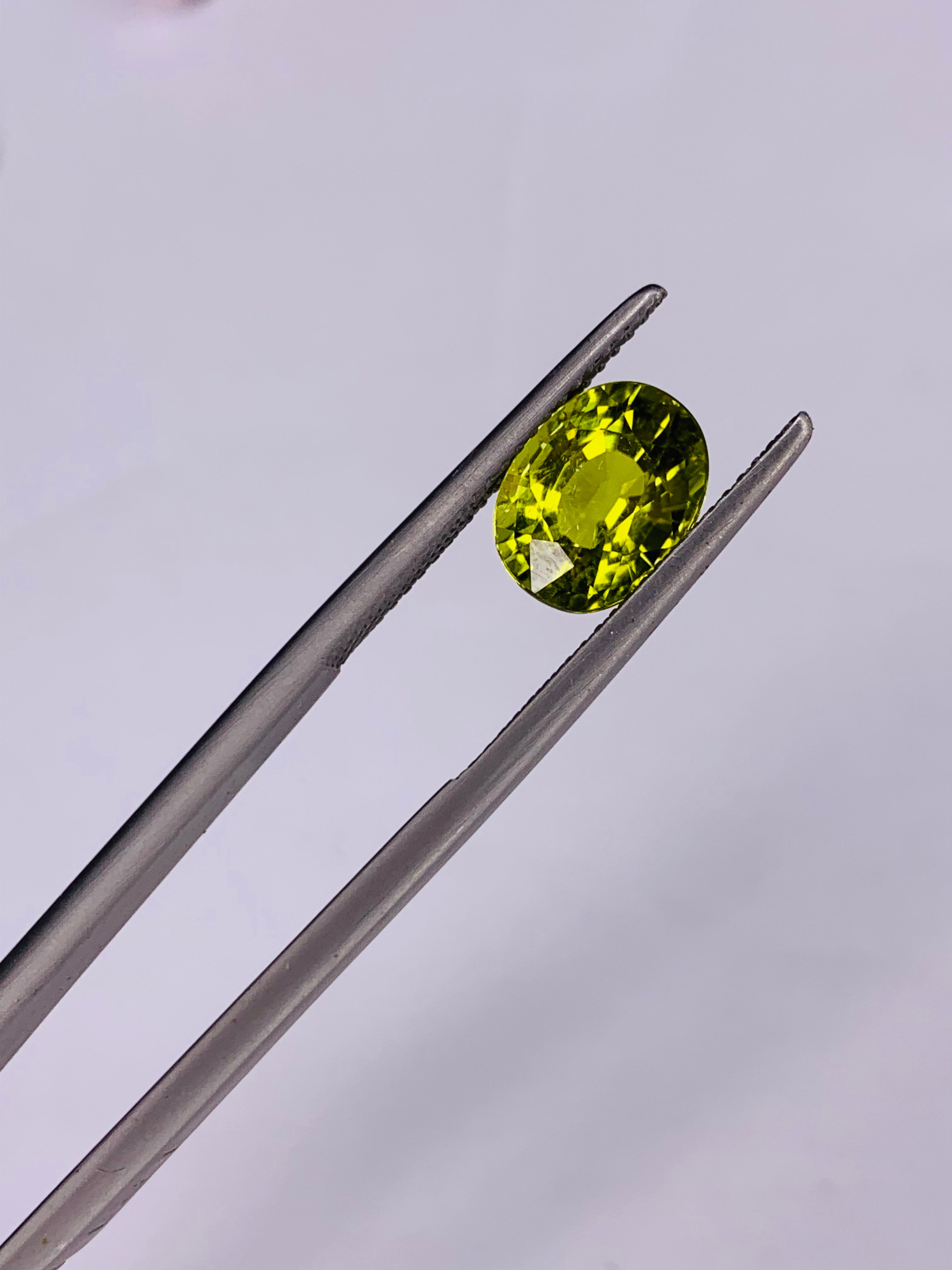 green yellow tourmaline