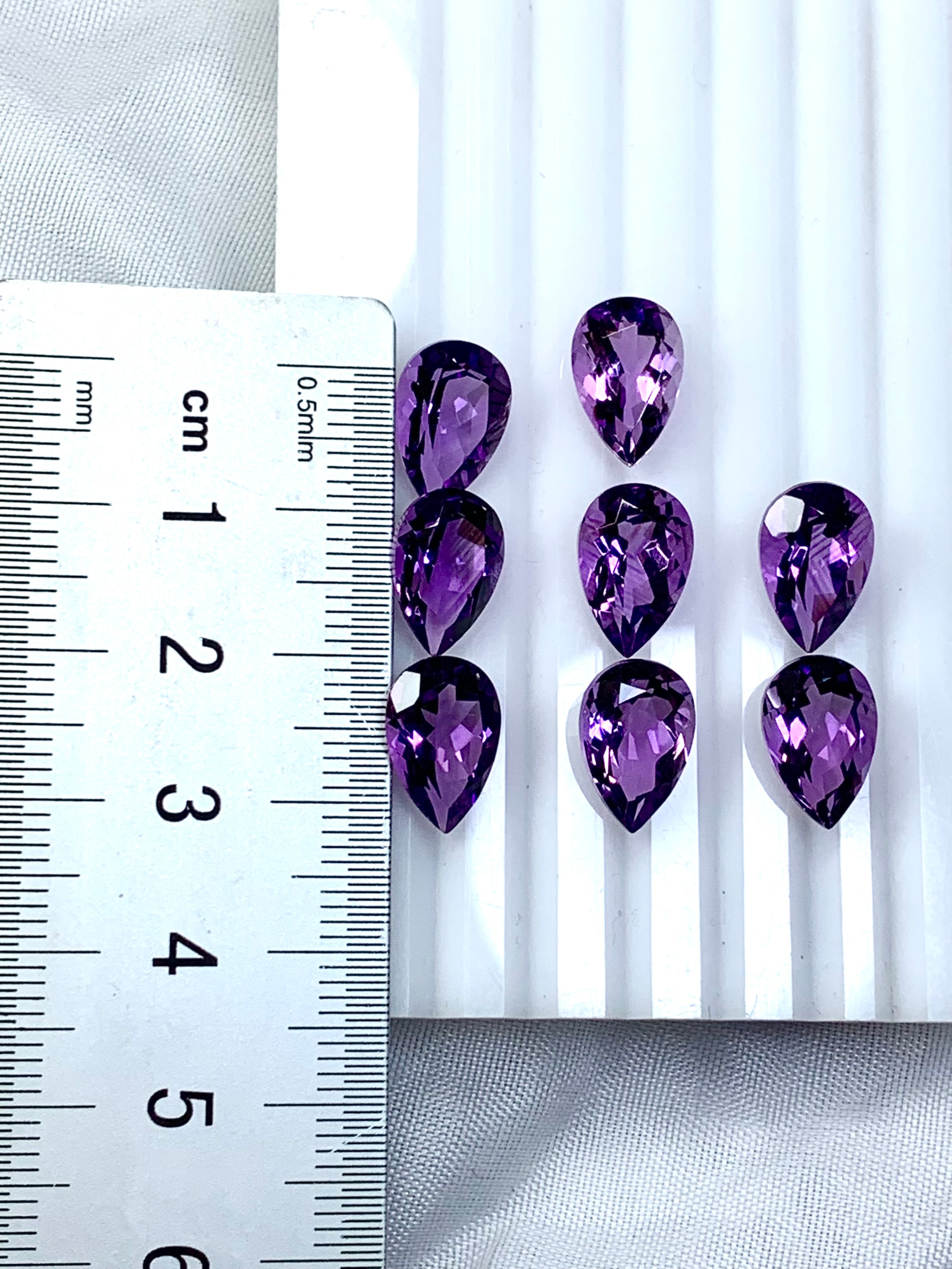 loose pear cut amethyst for sale