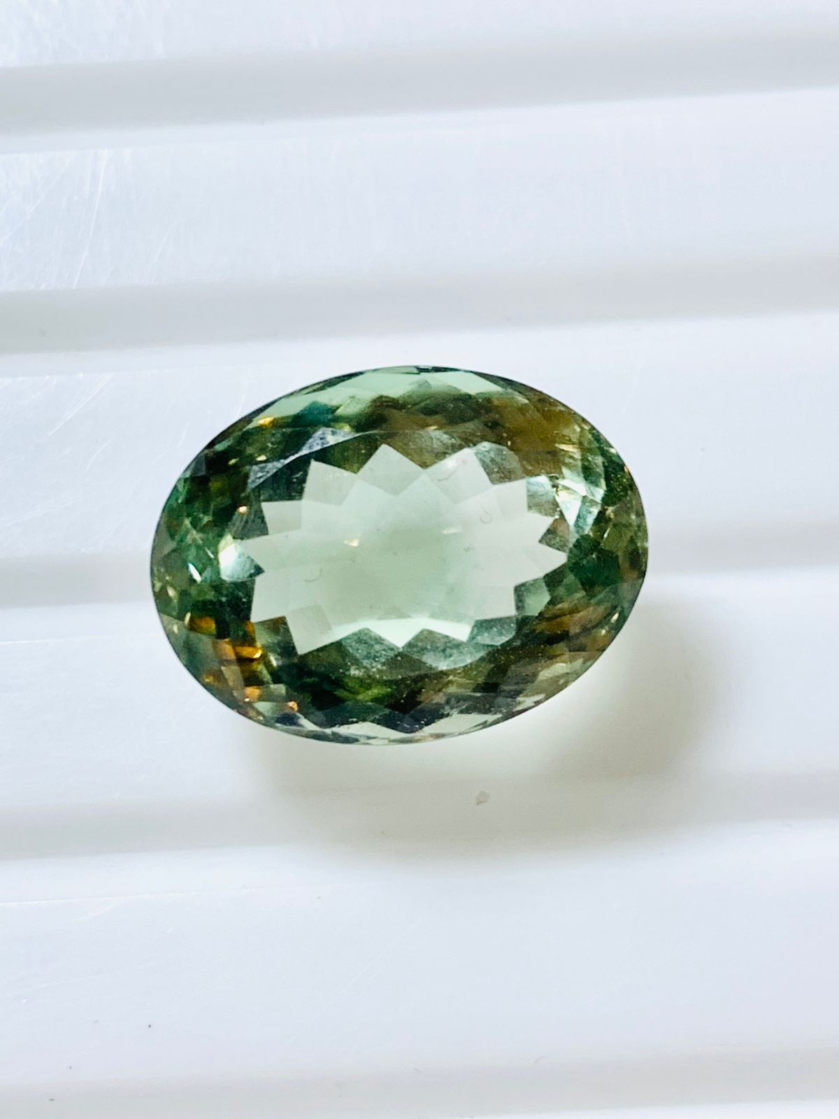 natural prasiolite necklace