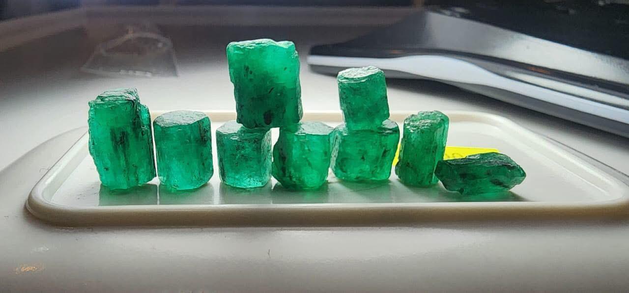 natural rough emerald crystal
