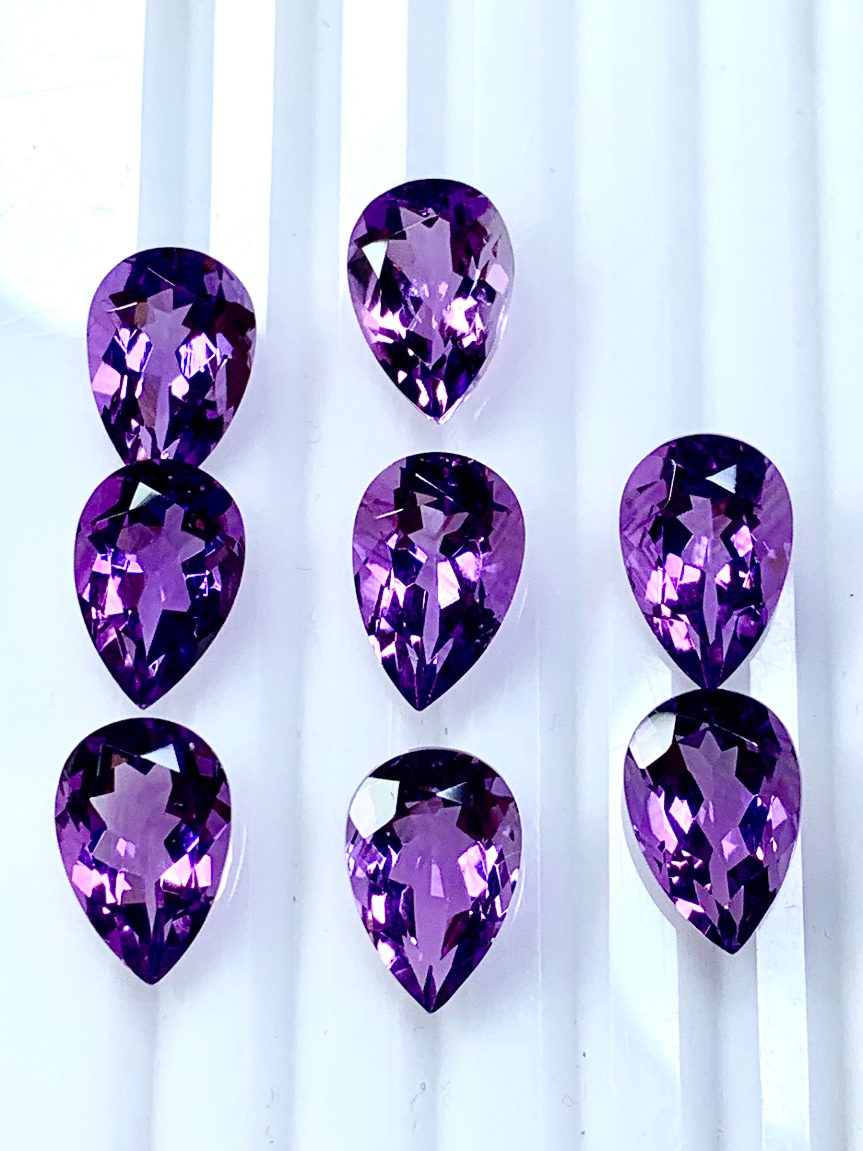 loose pear cut purple amethyst online shopping