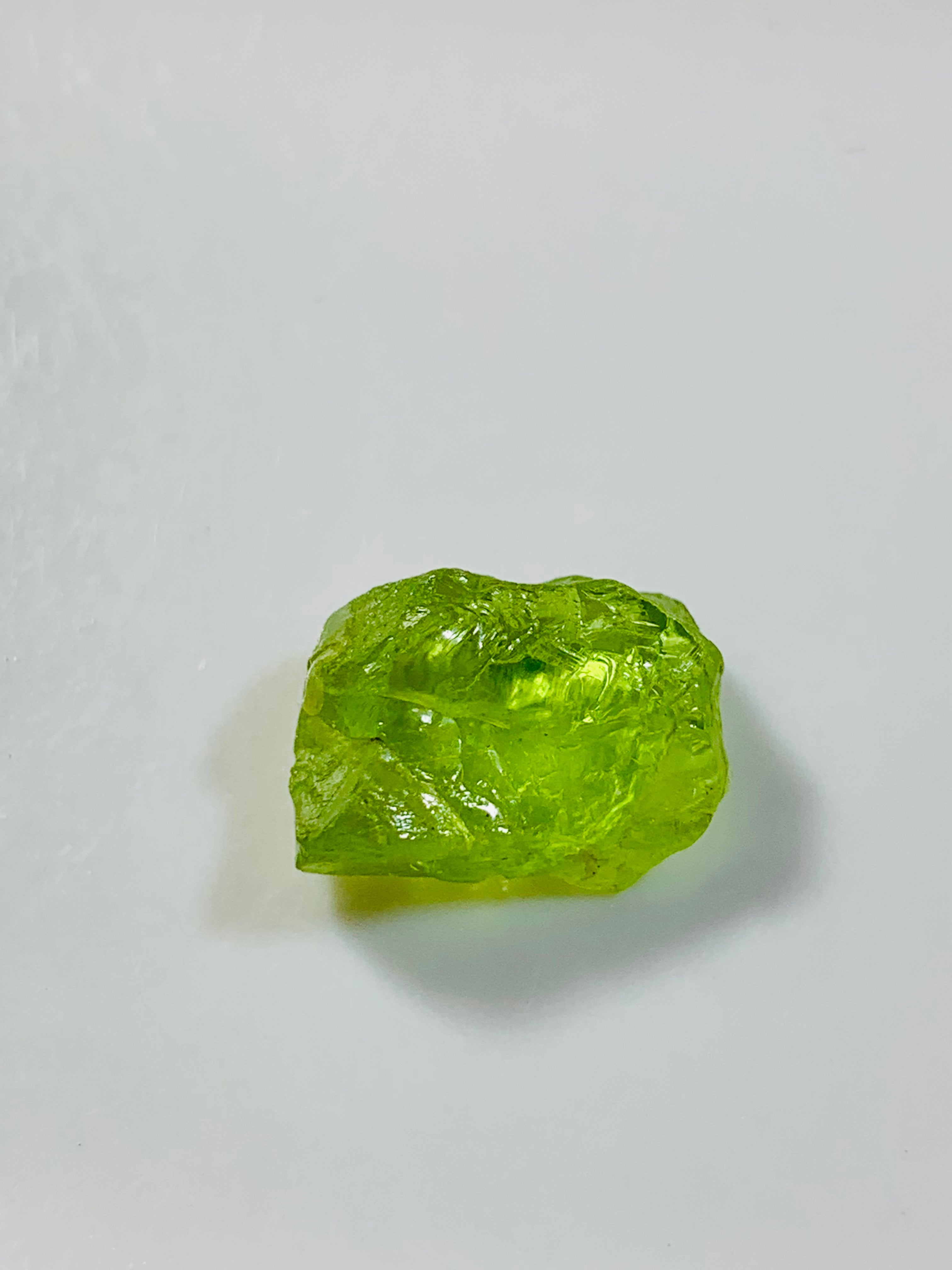 1.87gram apple green facet grade peridot| Rough Gemstones