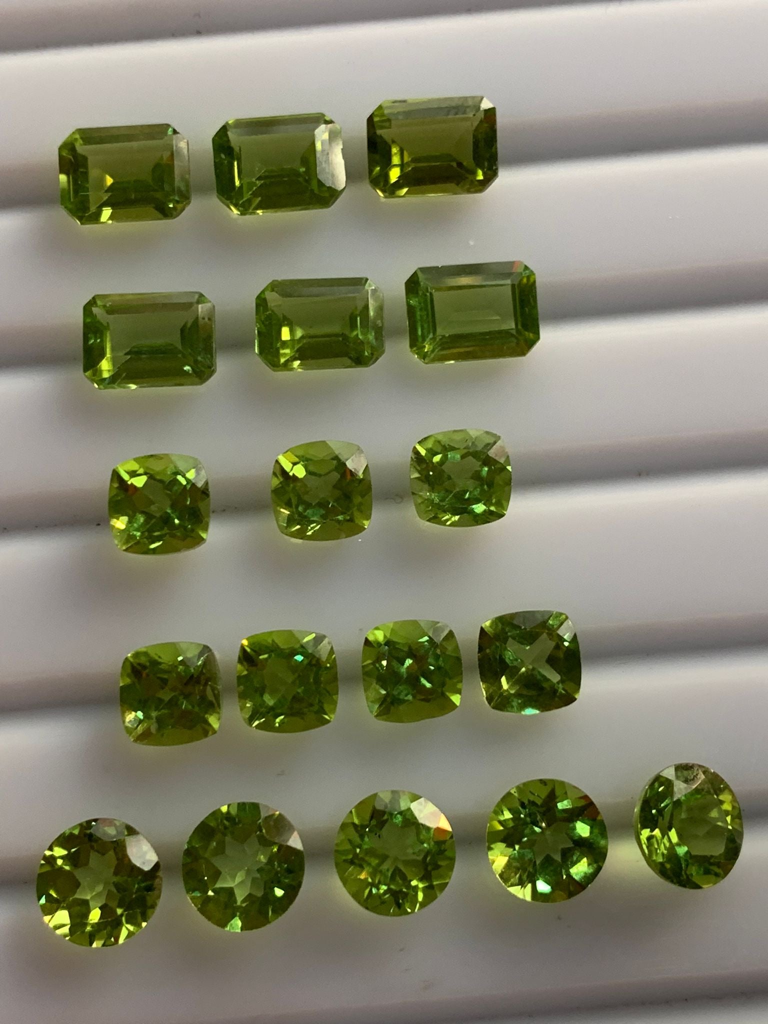 peridot august earrings