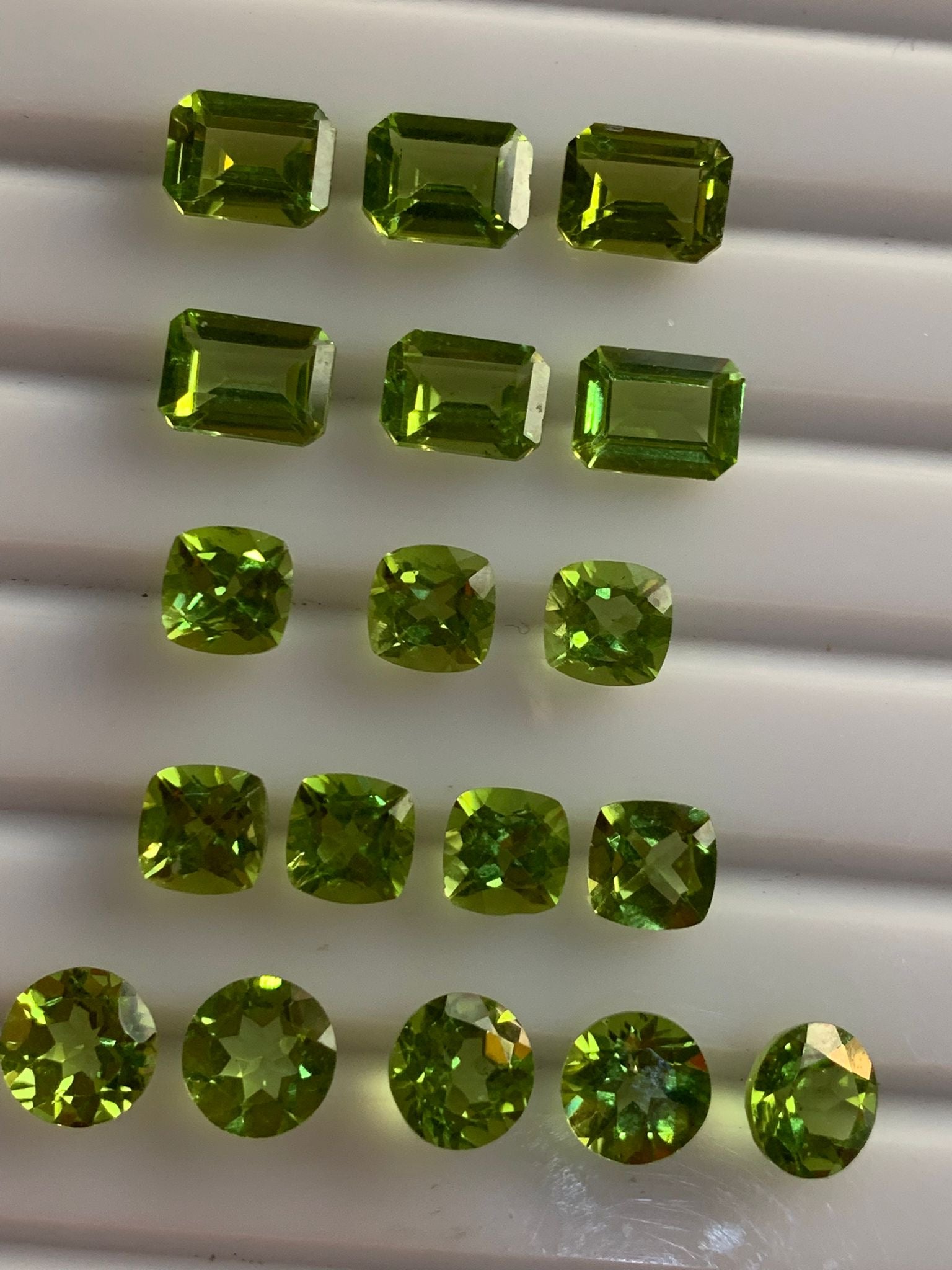 peridot gemstones