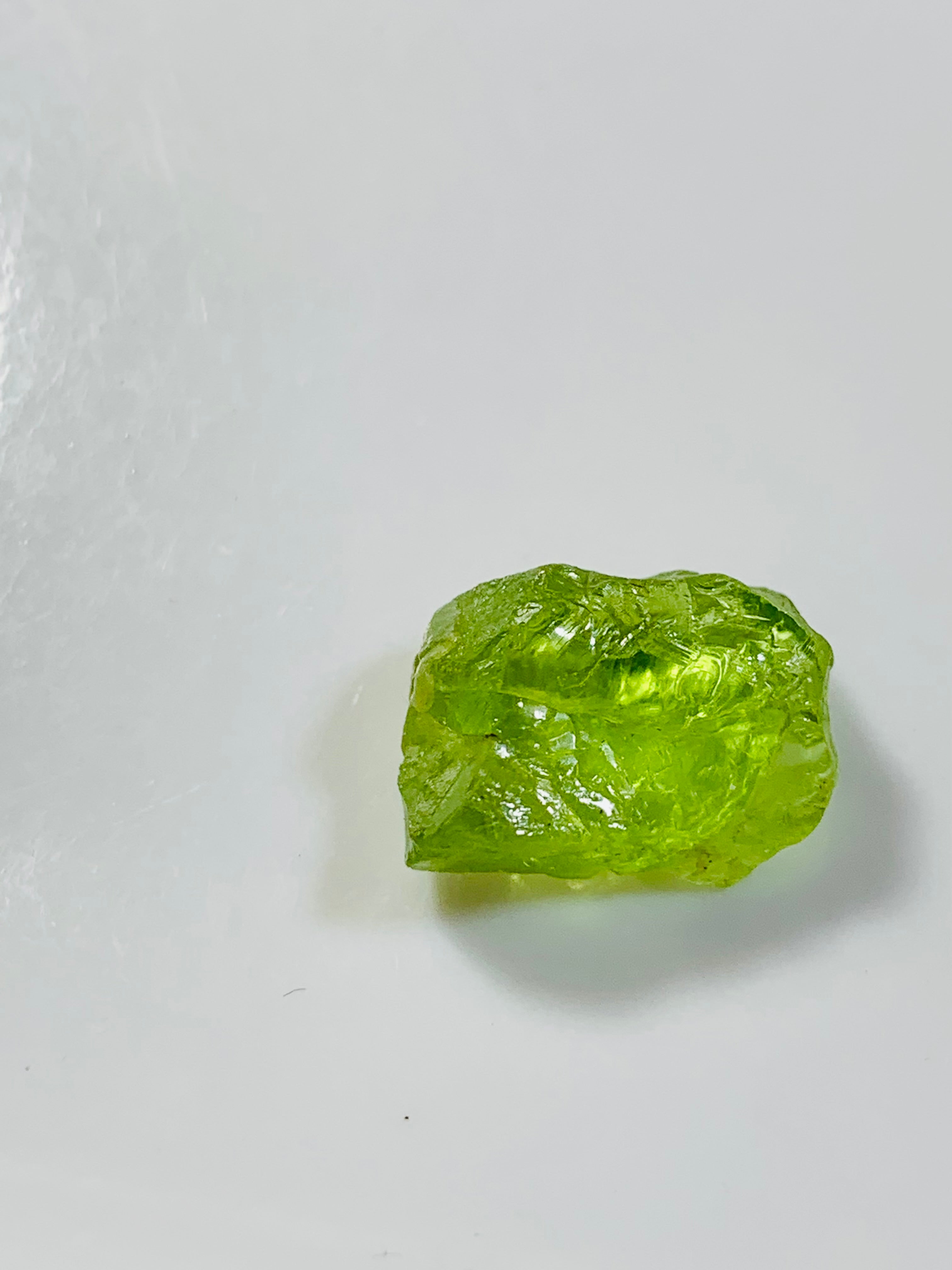 1.87gram apple green facet grade peridot| Rough Gemstones