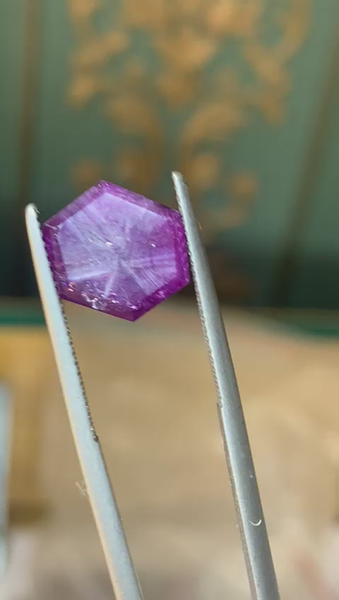 Pink Kashmir sapphires