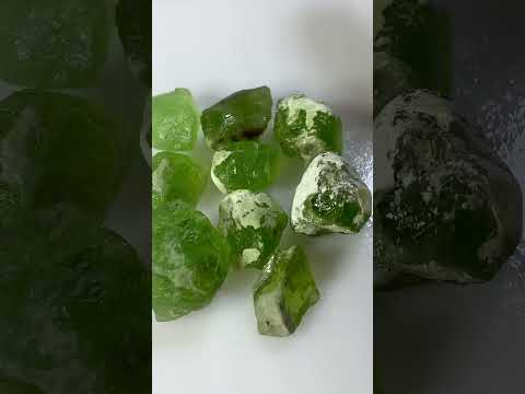 Rough peridot orthorhombic system
