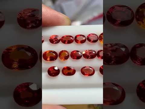 orangish red sapphire jewelry