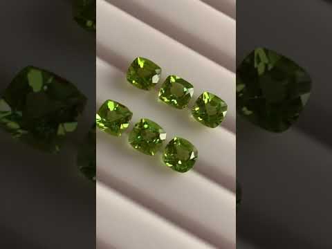 natural cut peridot stone