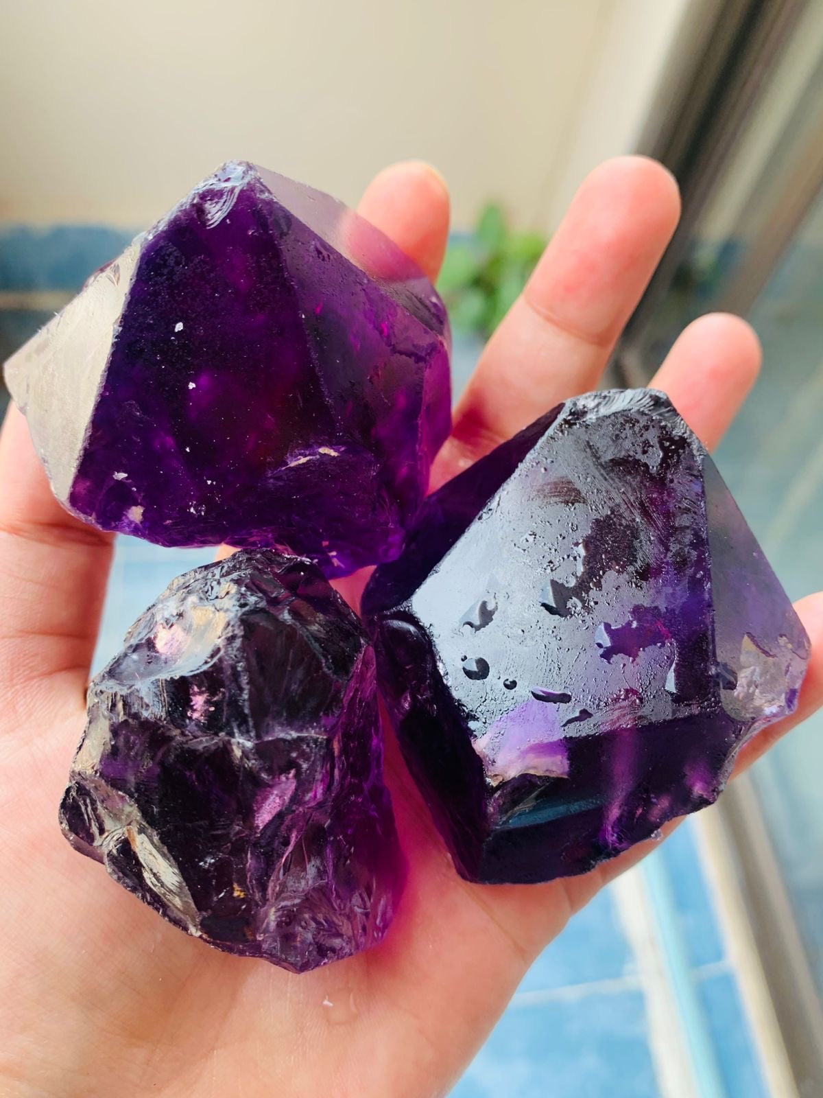 purple amethyst raw