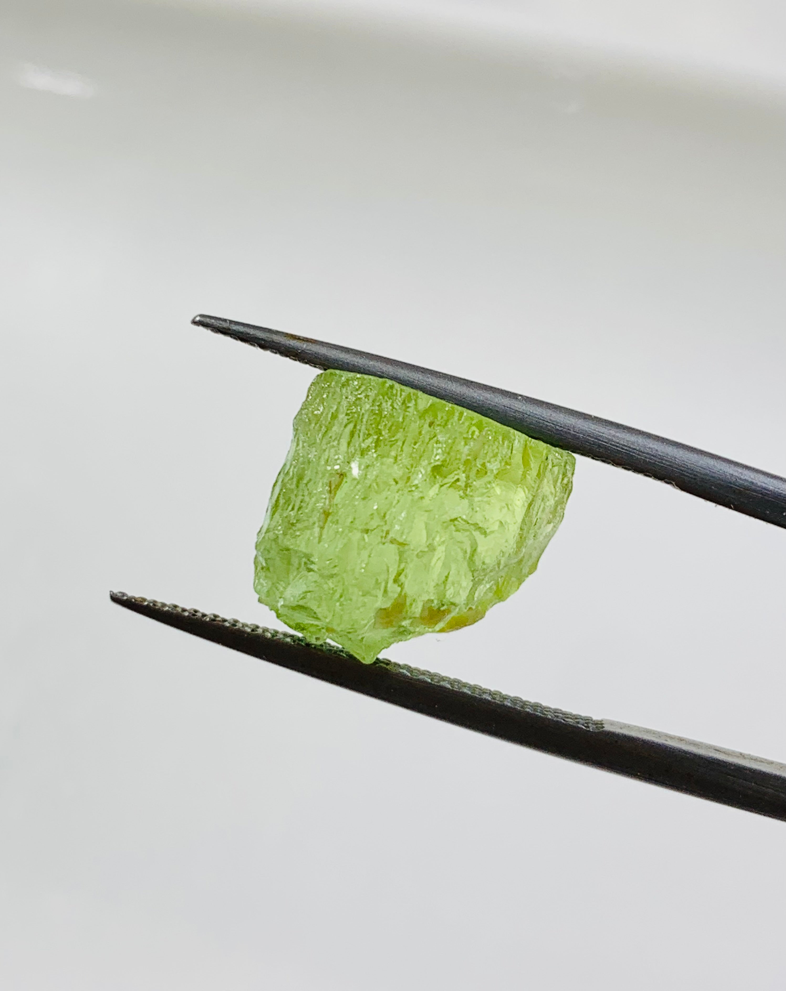 natural peridot rough gemstone