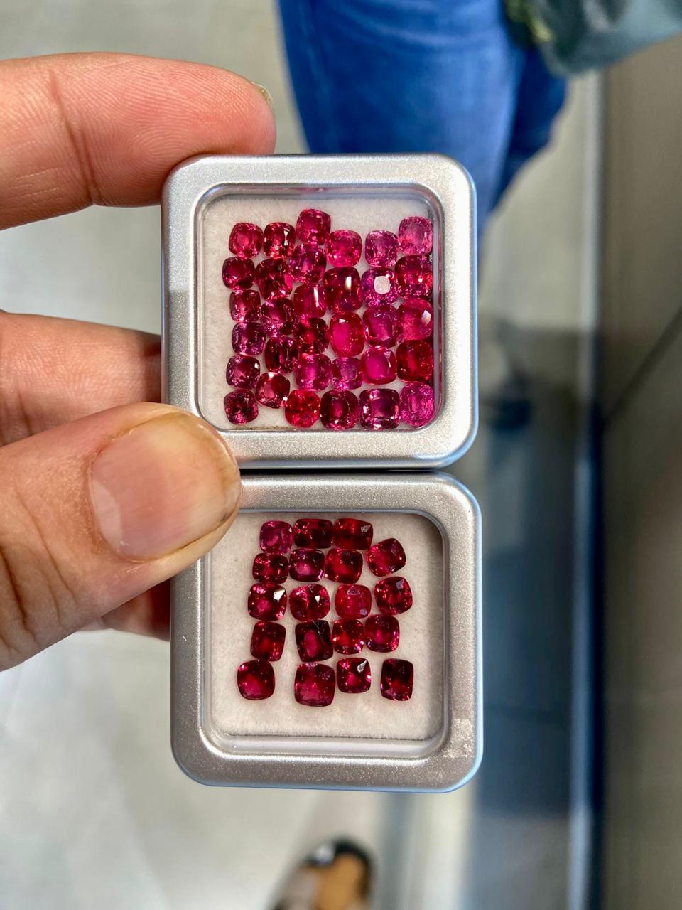 natural red spinels