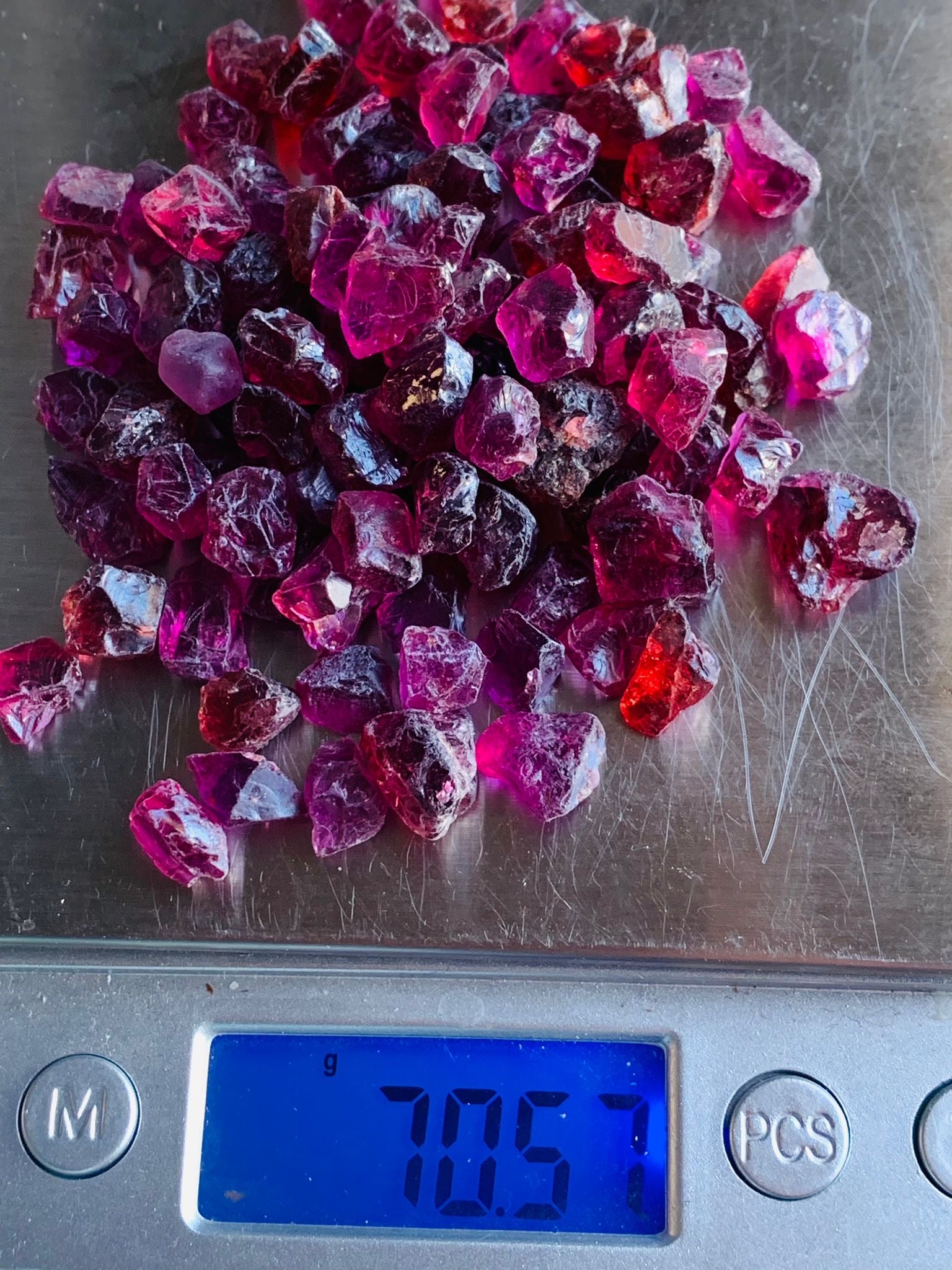 rhodolite garnet for pendant