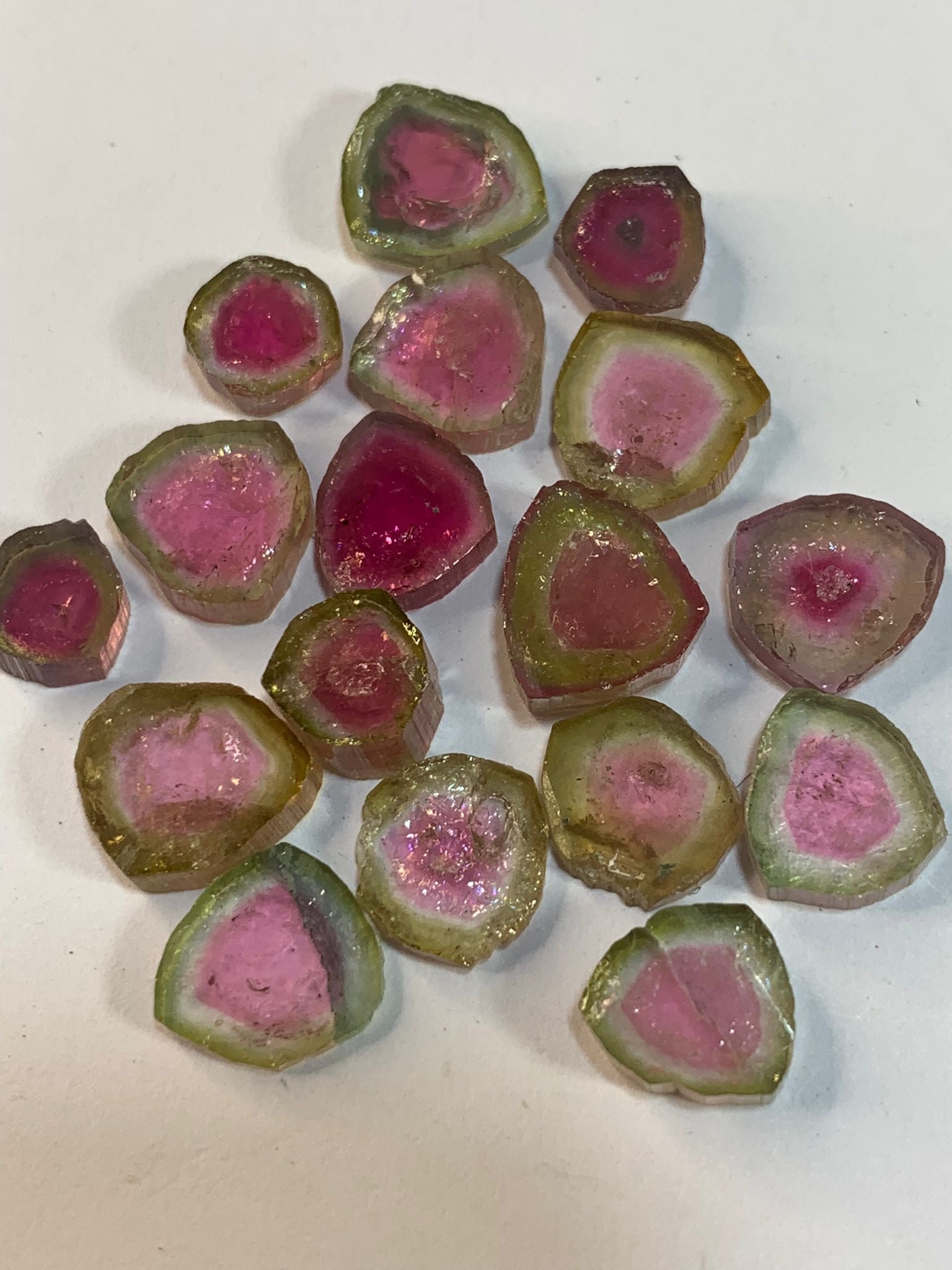 water melon tourmaline rough