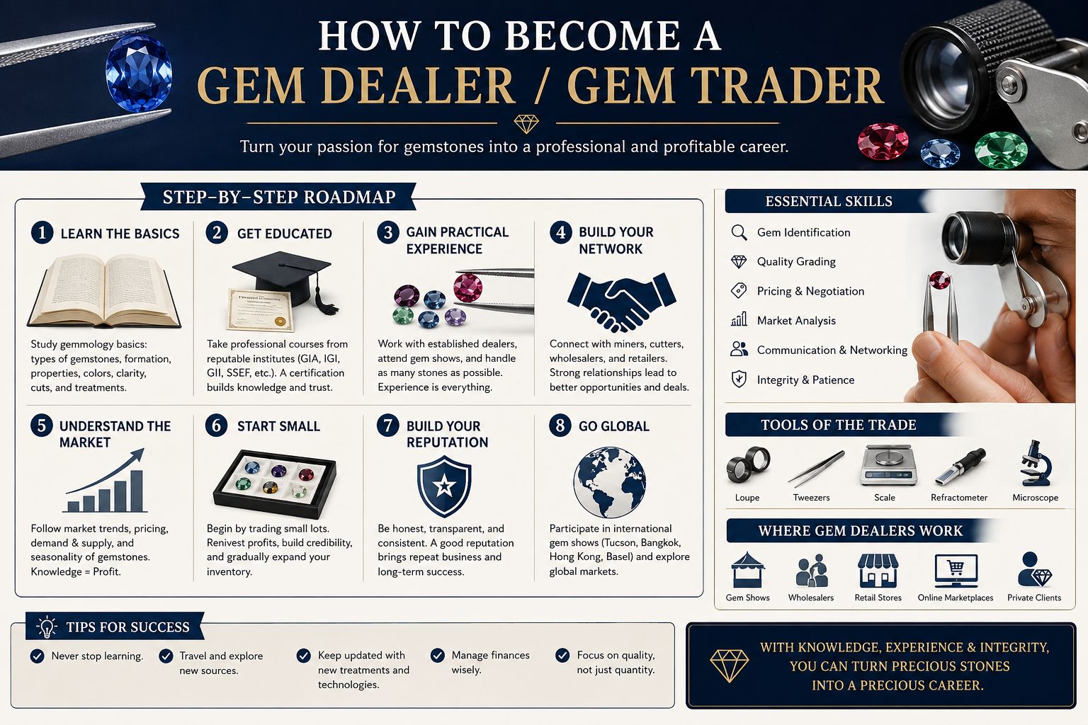 How to Become a Gem Dealer / Gem Trader