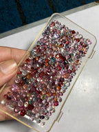 30 CARATS 1mm to 2mm ROUND BRILLIANT LOOSE BURMA SPINELS