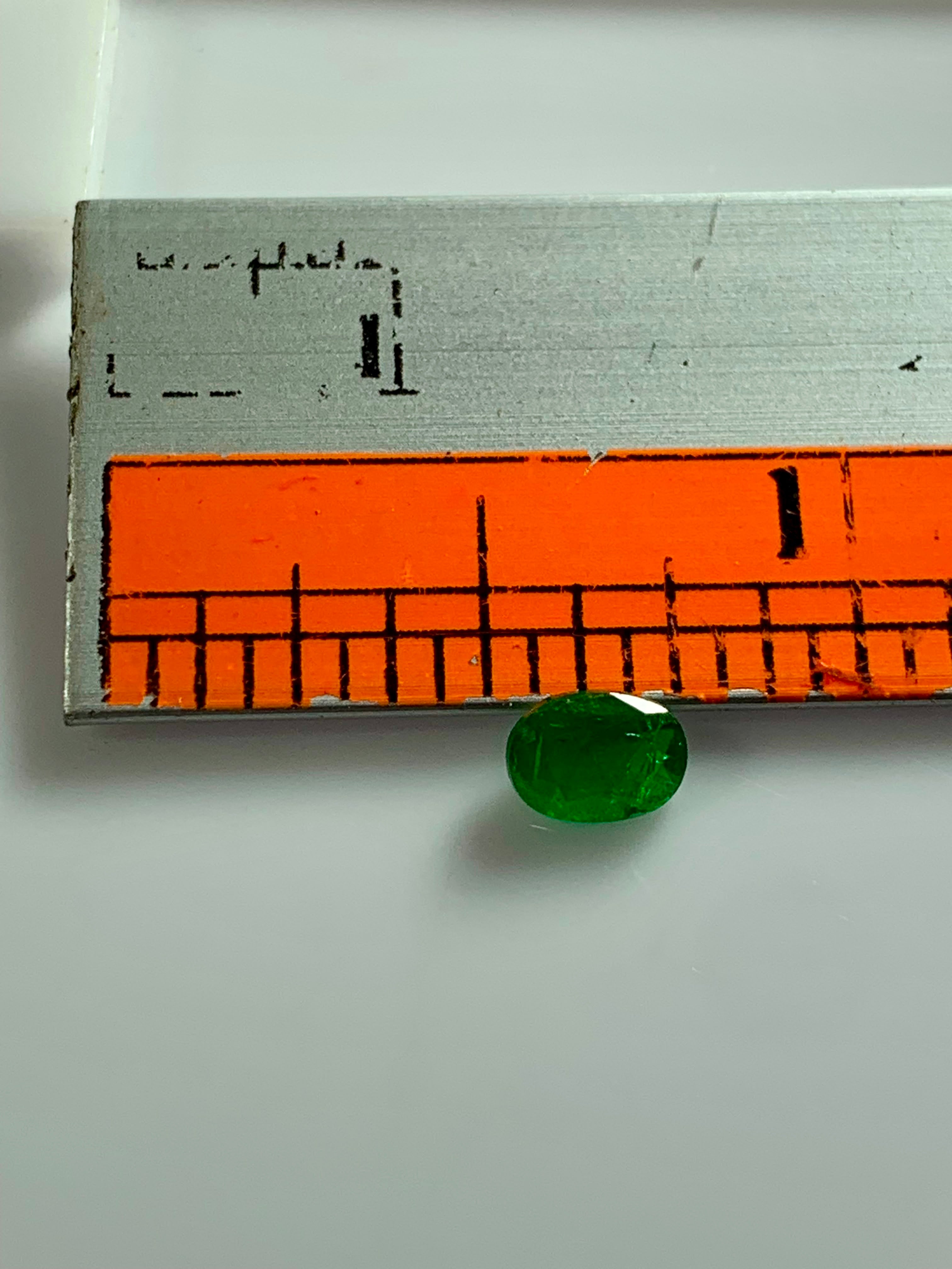 0.57 Carat Tsavorite Garnet – Vivid Green Natural Gemstone, 6x4mm