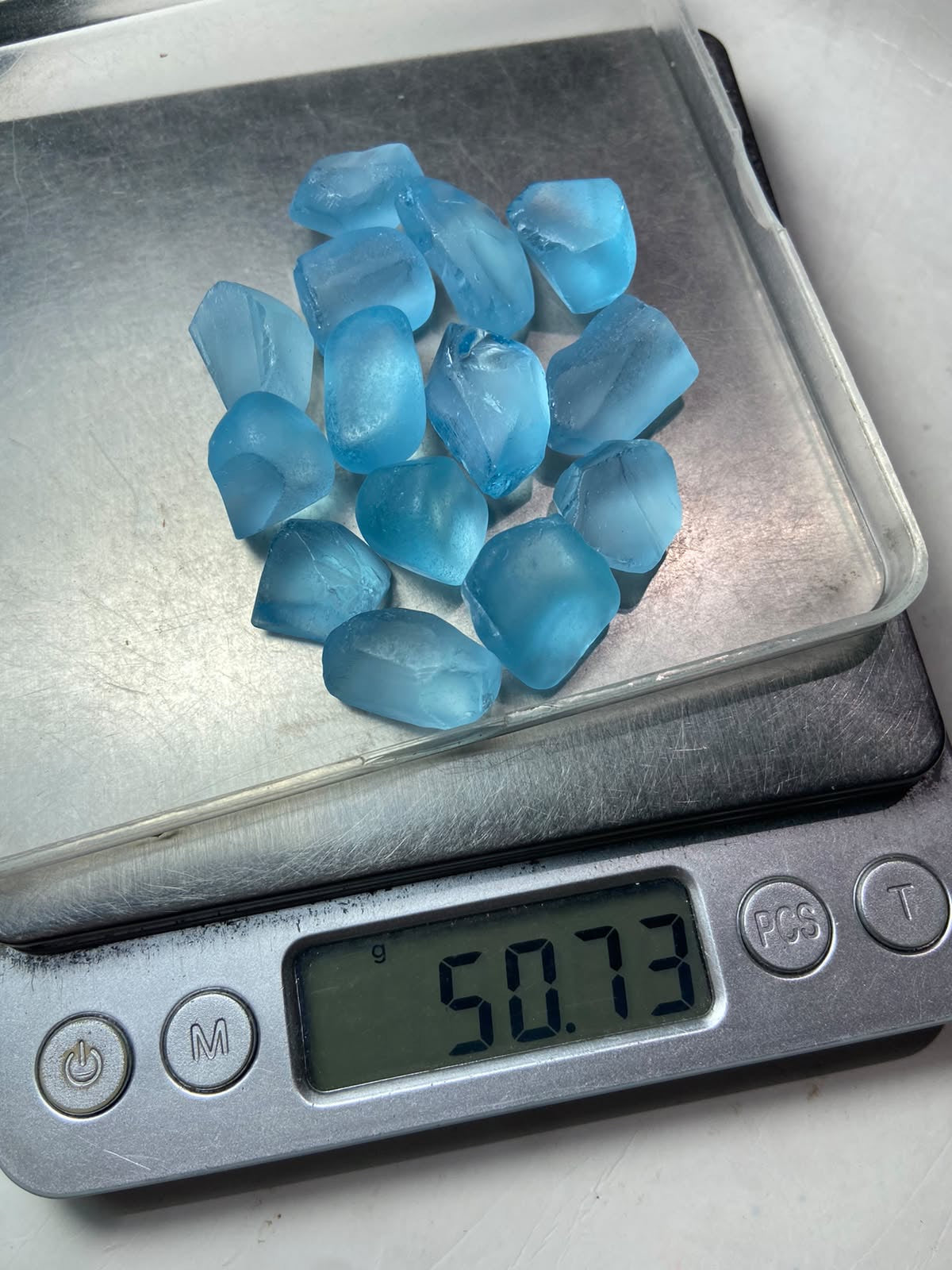 Sky Blue Topaz 50 Grams for Faceting