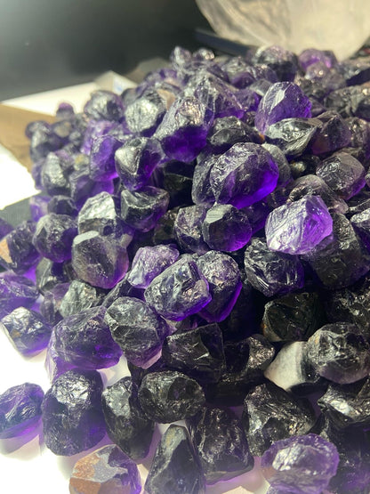 1kg Facet Grade Rough Amethyst Crystals