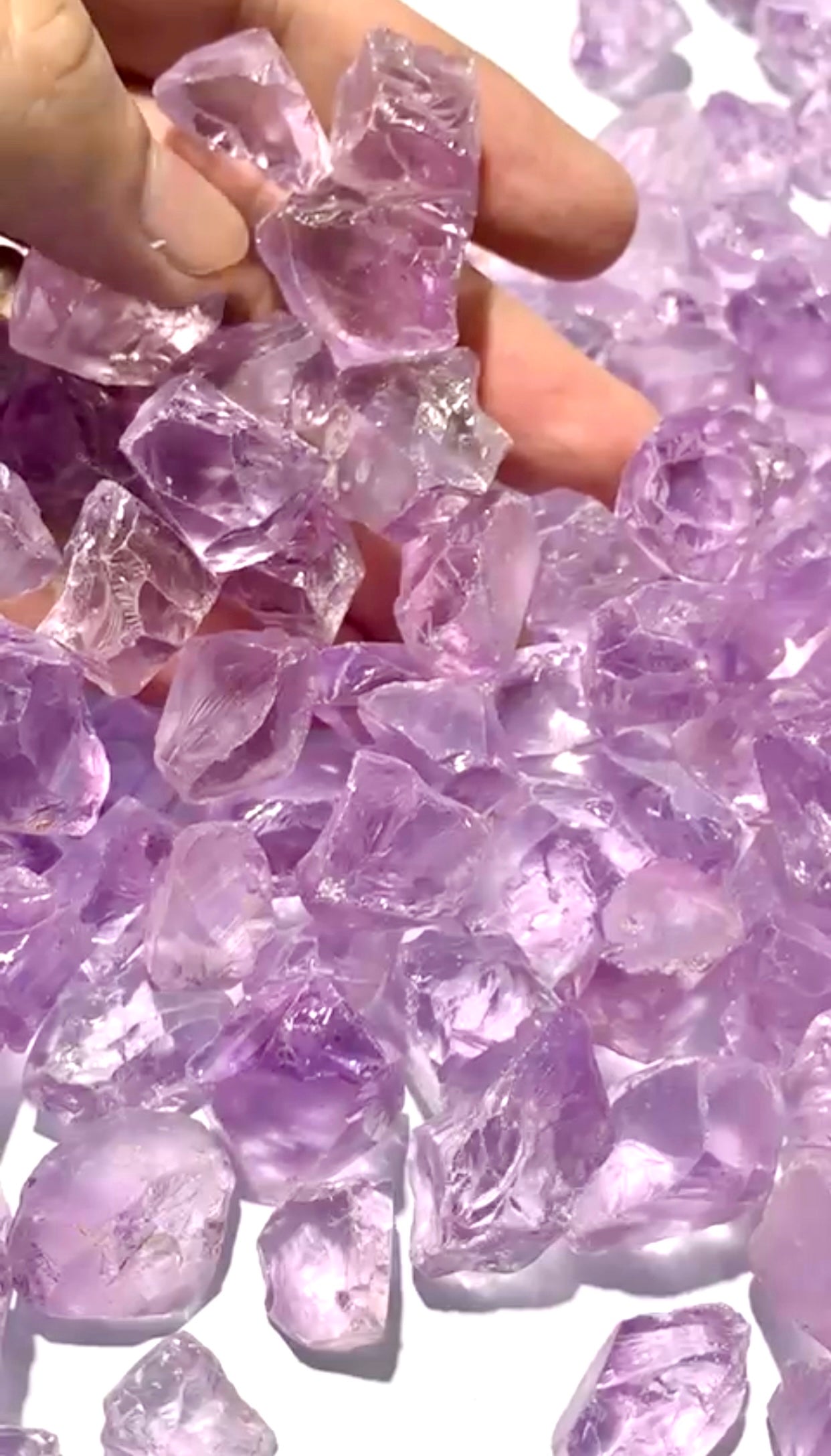 5000 Carats Good Quality Facet Grade Rose De France colour Amethyst