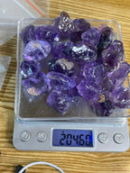 800 grams Facet grade Amethyst, lemon quartz, citrine & praisiolite bundle deal | Uncut Rough Gemstones